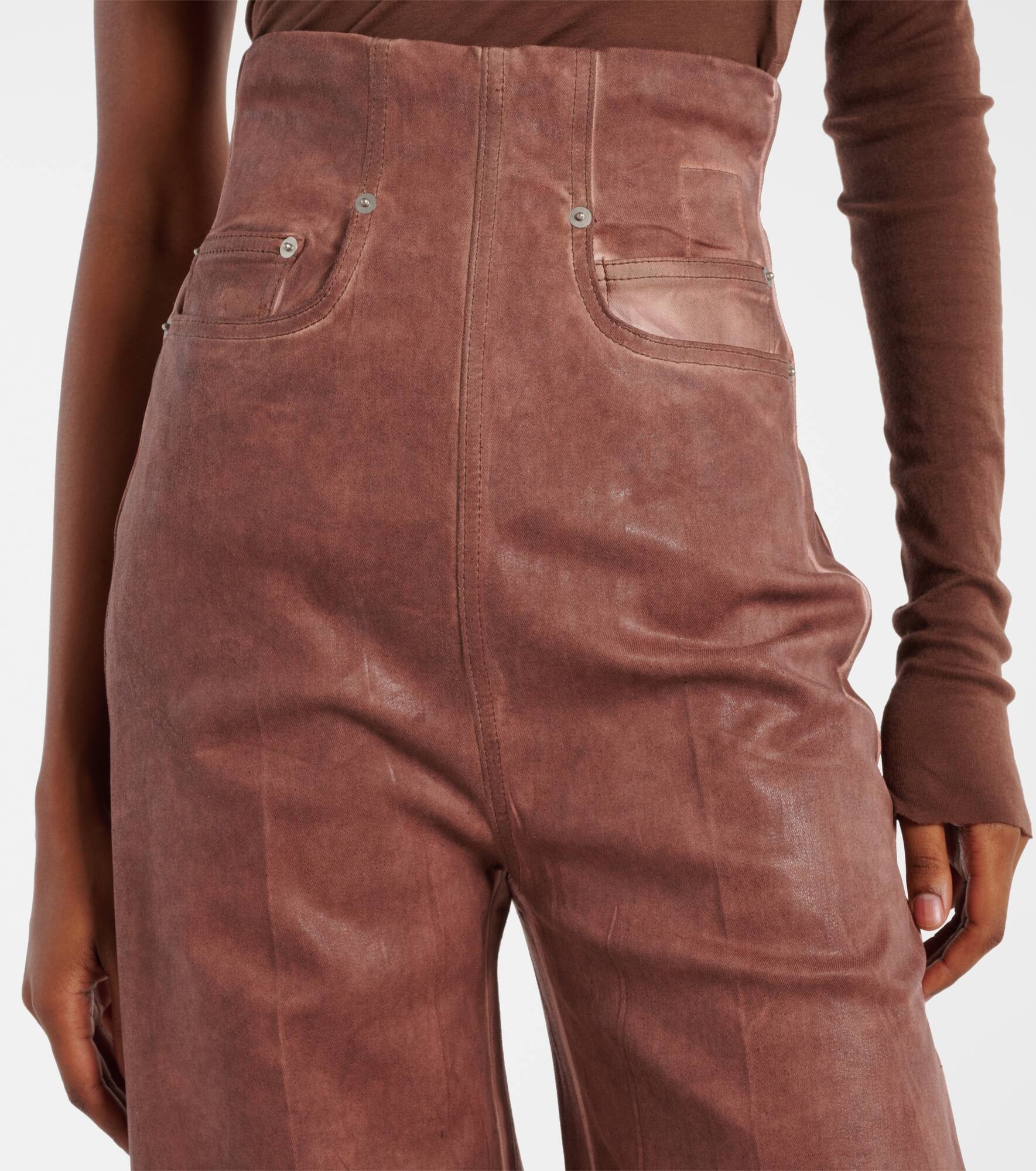Dirt Cooper high-rise wide-leg jeans - 4