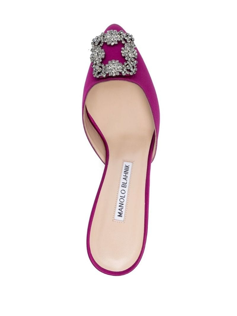 Hangis crystal-embellished mules - 4