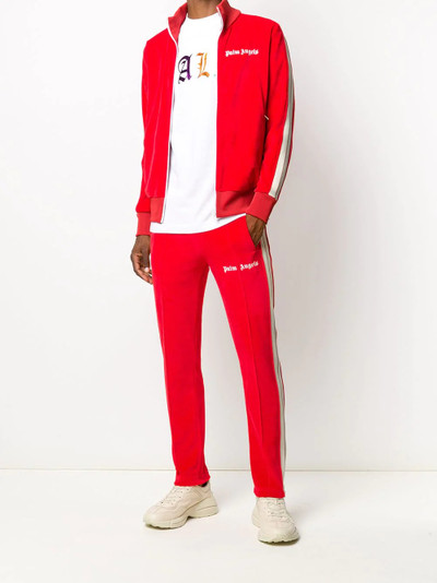 Palm Angels logo print track pants outlook