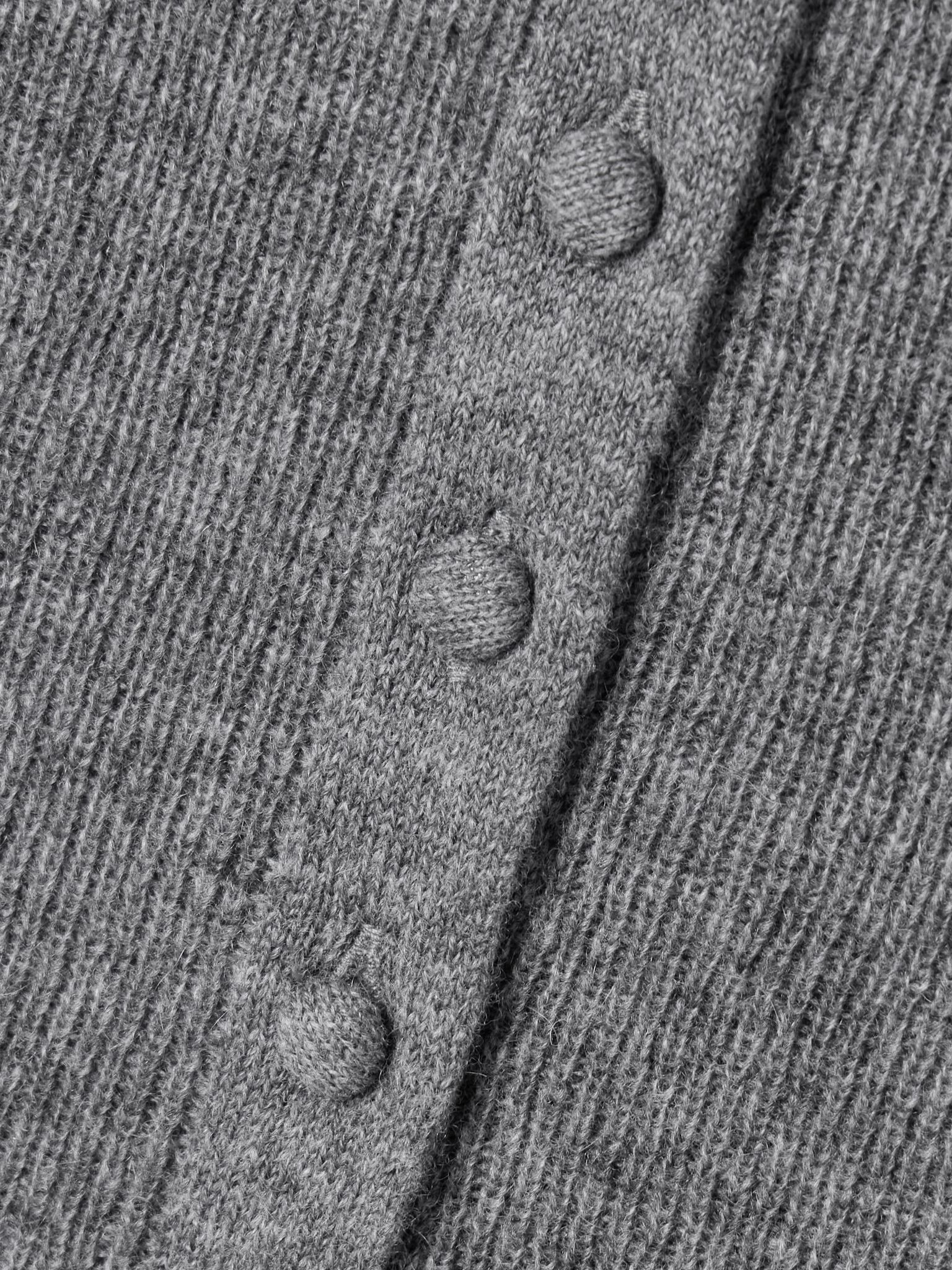 Tabitha ribbed wool and cashmere-blend cardigan Gray - 5