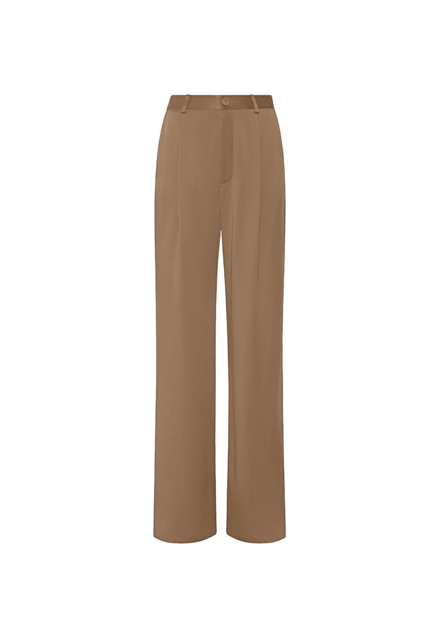 Wool Relaxed Pleated Pant - 1