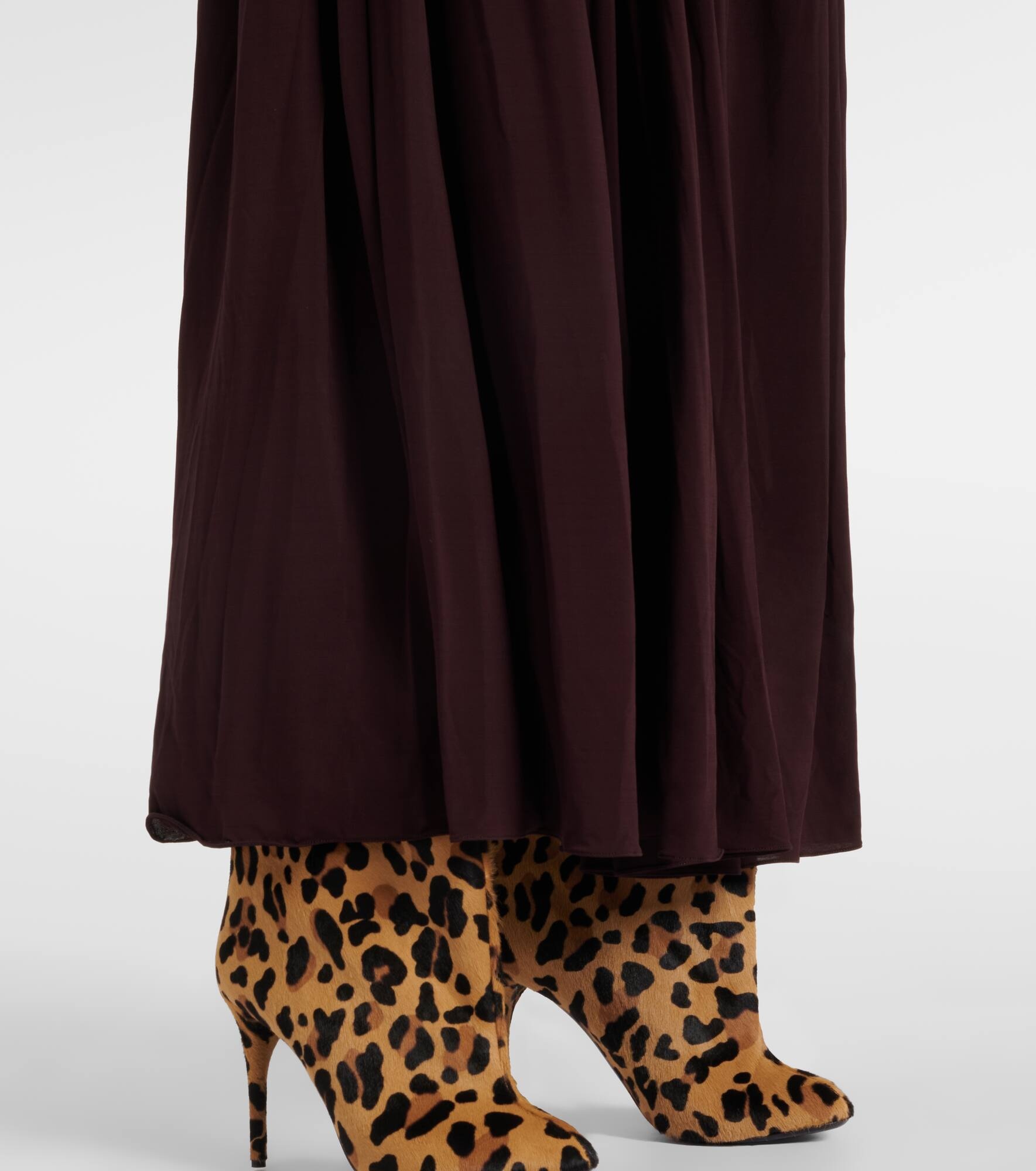 Strapless gathered jersey maxi dress - 6