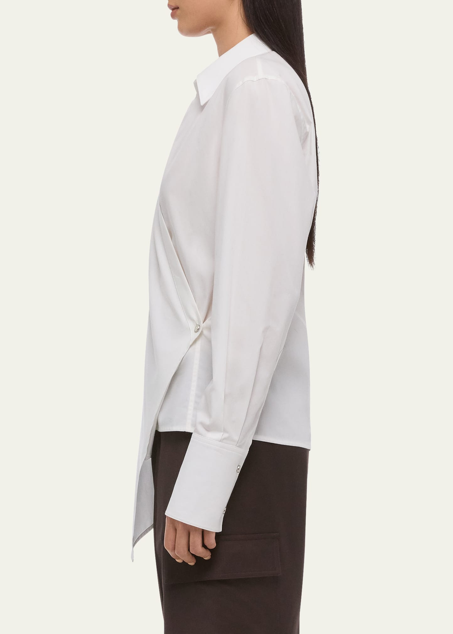 Long-Sleeve Wrap Shirt - 4