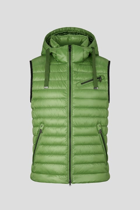 Lonne lightweight down vest in Apple/Green - 1
