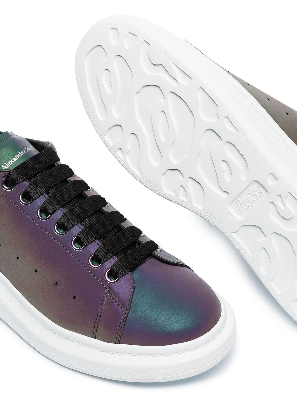 iridescent Oversized low-top sneakers - 2