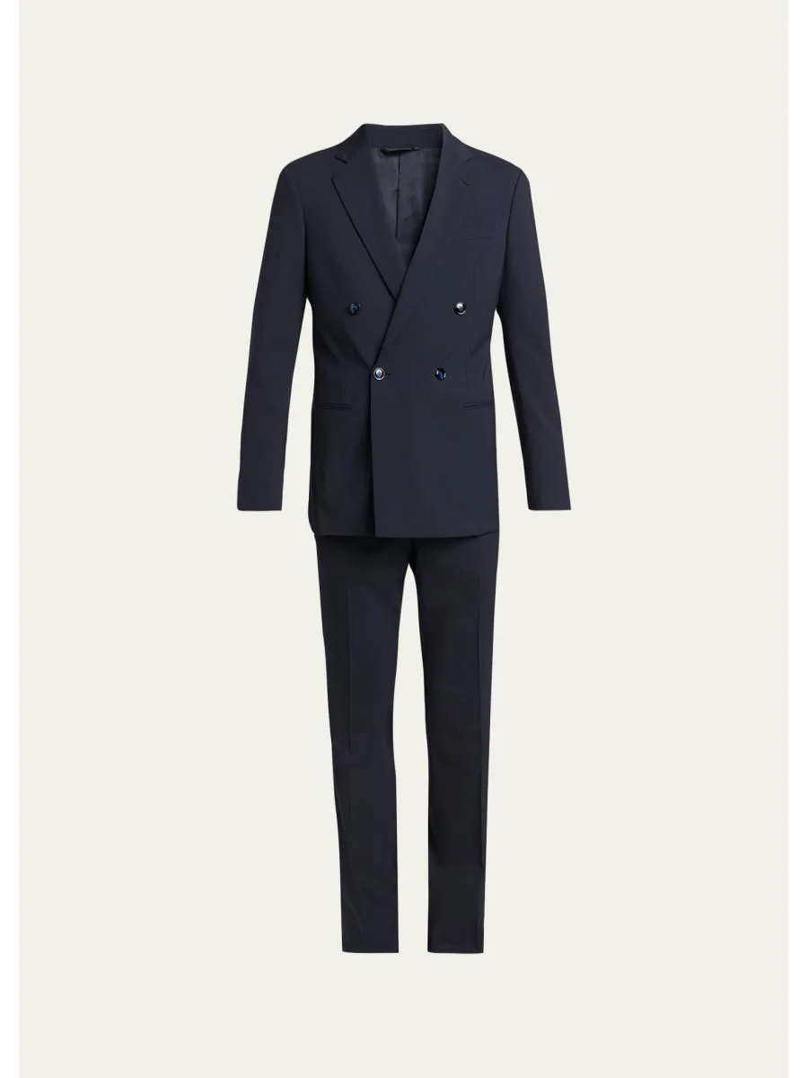 Men's Soho-Fit Wool Double-Breasted Sport Coat - 1