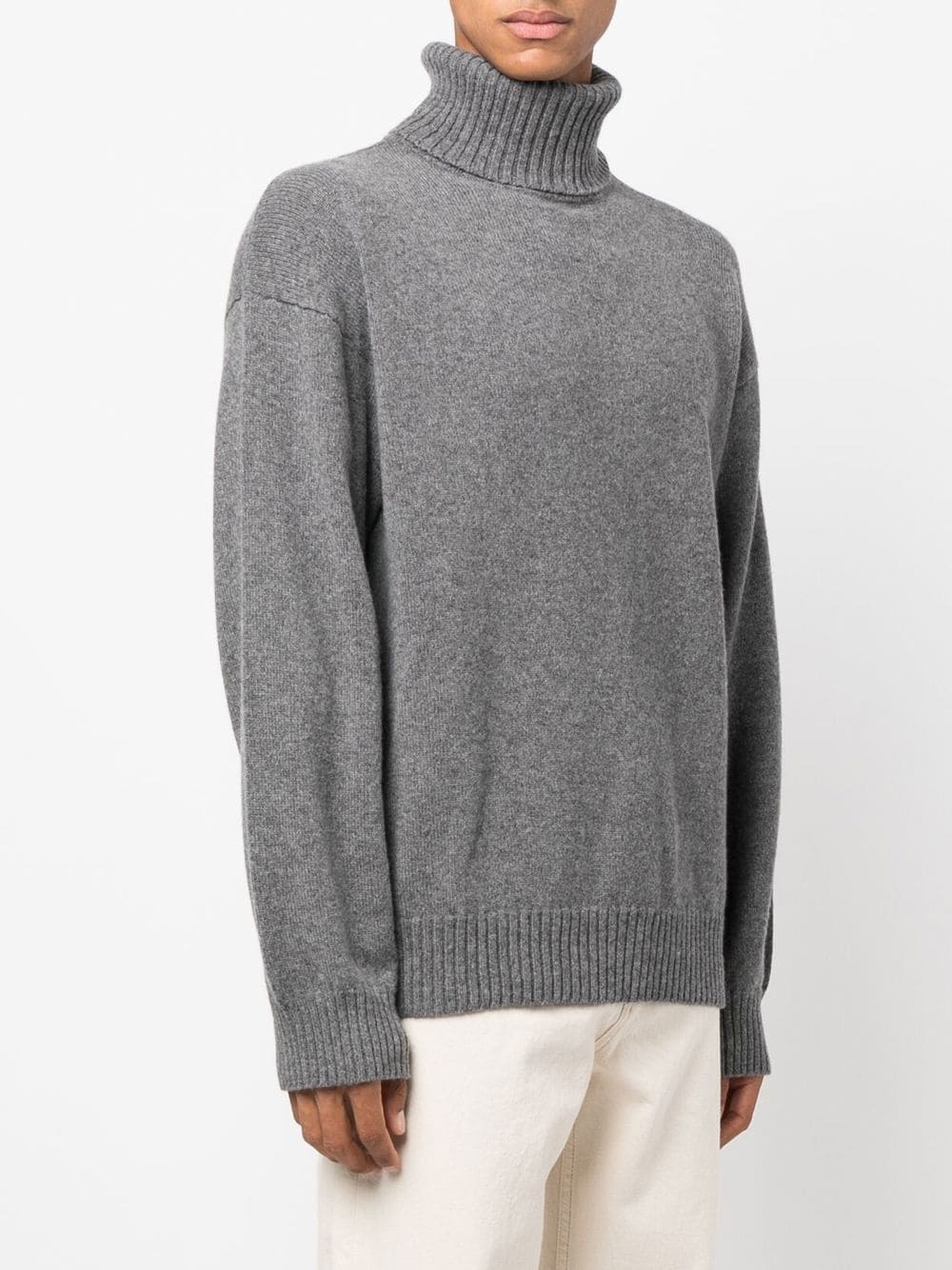 cashmere-blend roll-neck jumper - 3