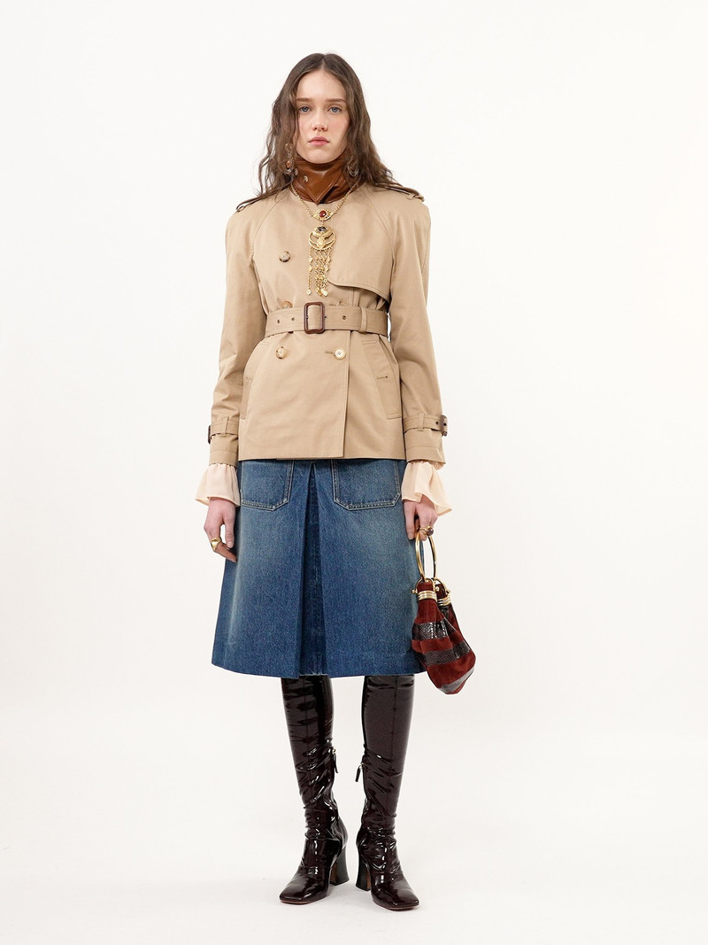 KNEE-LENGTH SKIRT IN DENIM 5