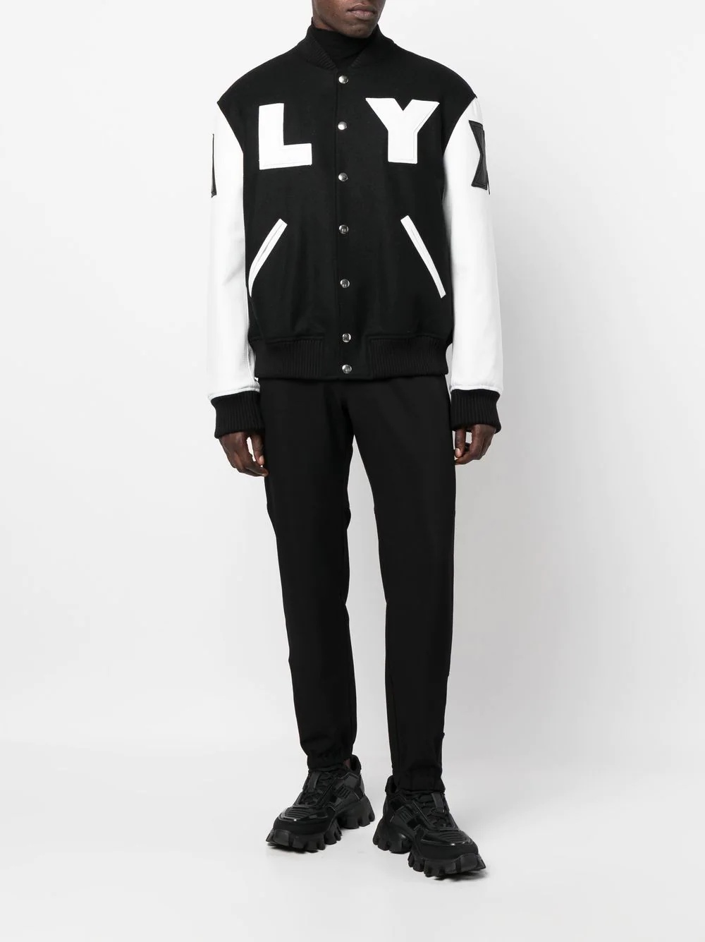 logo-print varsity jacket - 2