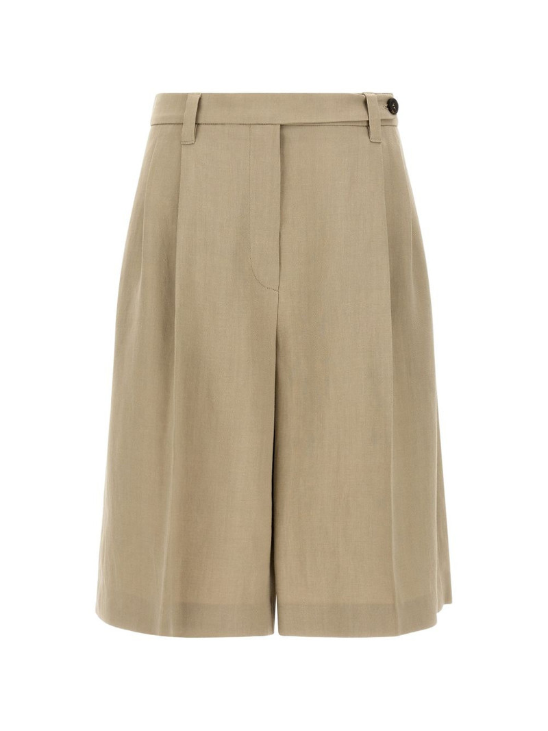 belt-loop pleat shorts 1