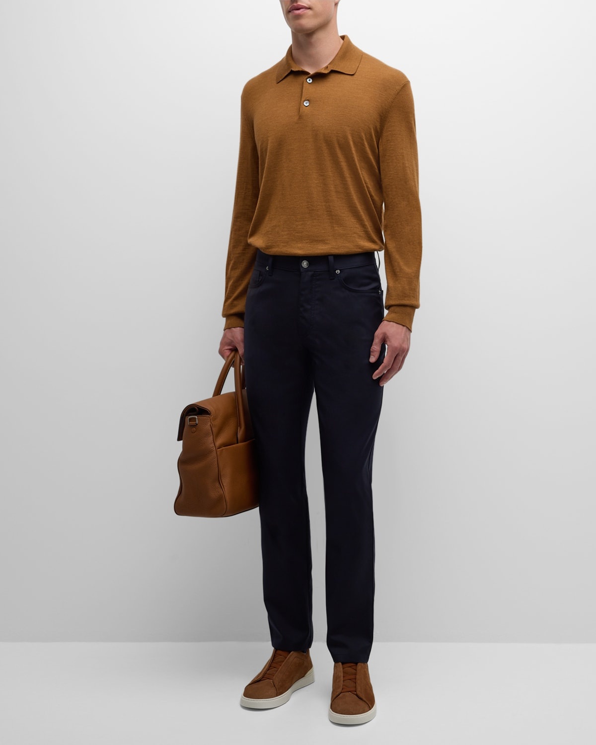 Men's Natural Comfort Wool 5-Pocket Pants - 2