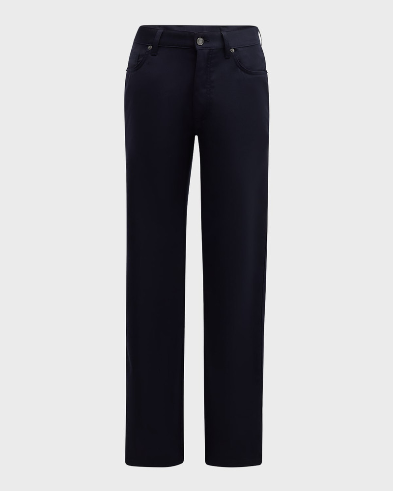 ZEGNA Men's Natural Comfort Wool 5-Pocket Pants outlook