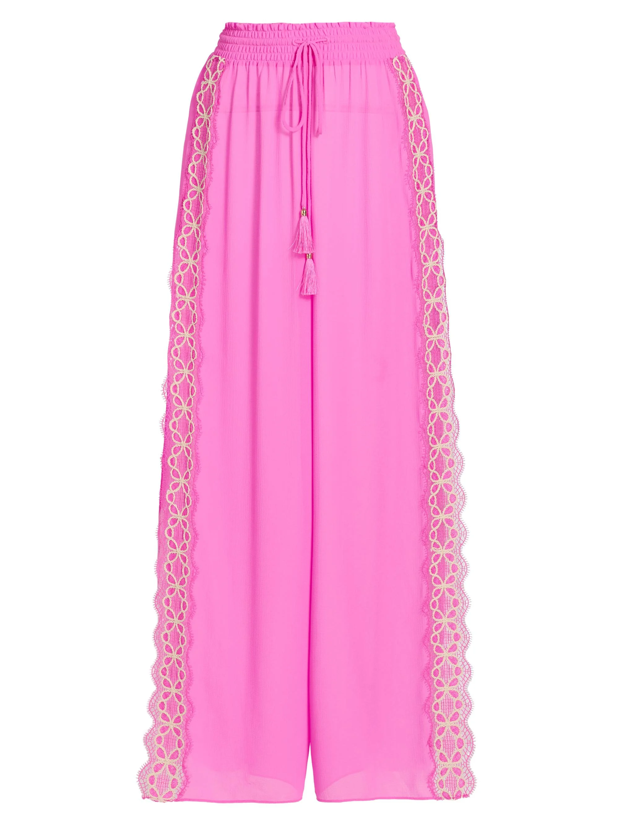 Women's Athena Embroidered Pants - Radiant Pink - 1