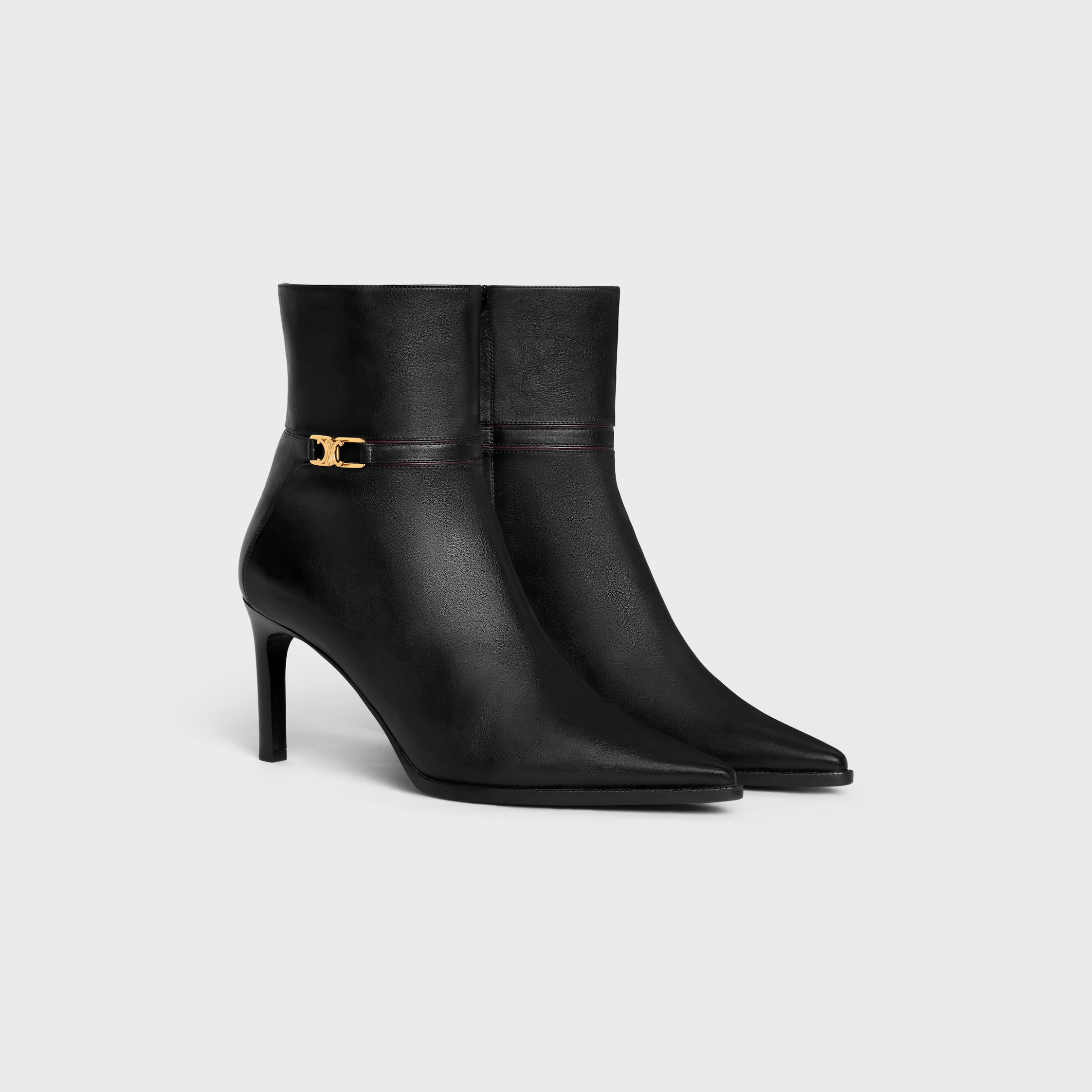 CELINE VERNEUIL ANKLE BOOT WITH TRIOMPHE in CALFSKIN - 2