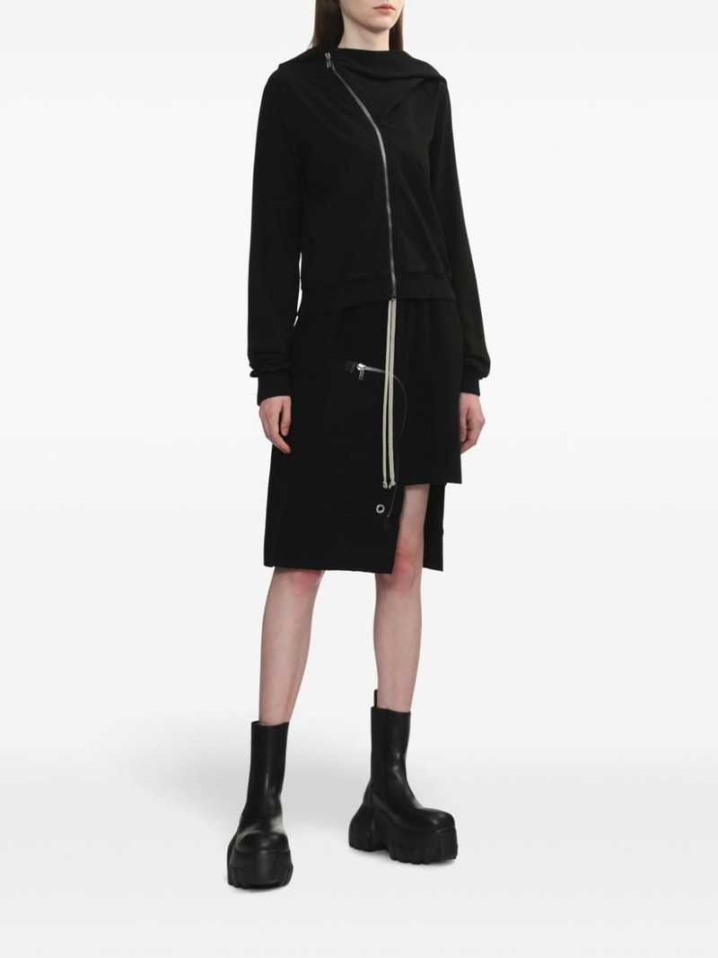 Rick Owens asymmetric drawstring skirt outlook
