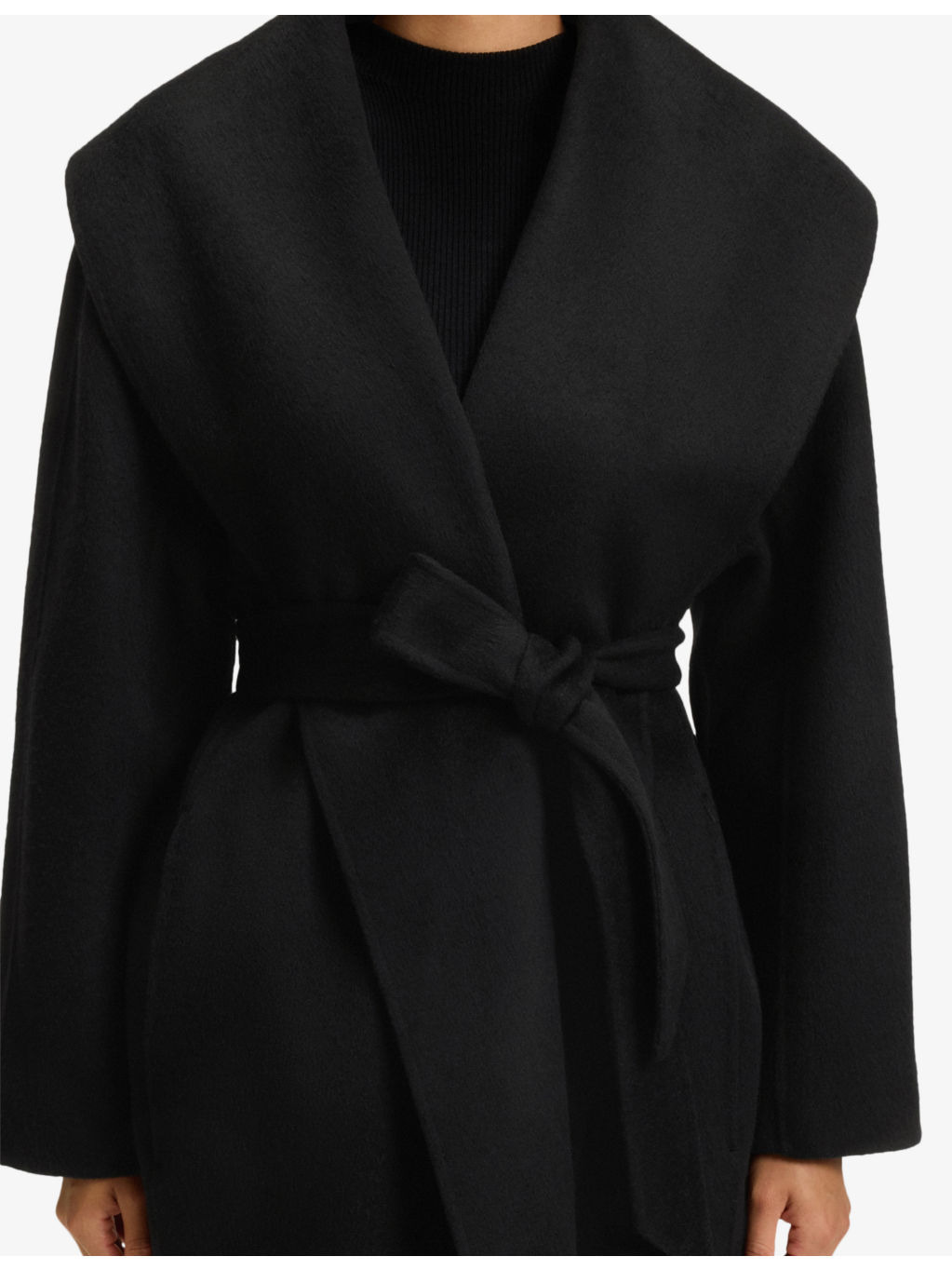 Relaxed-Fit Belted-Waist Wool-Blend Coat - 6