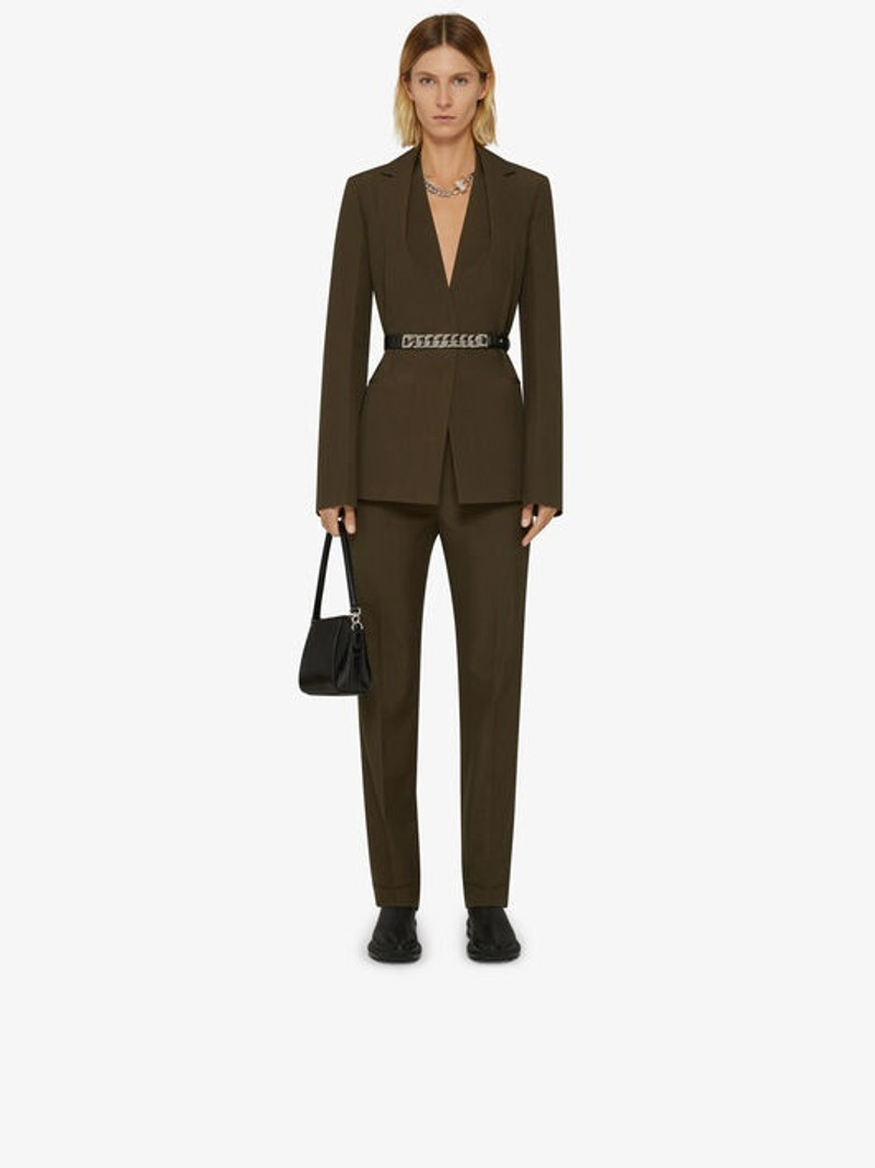 Givenchy JACKET IN WOOL WITH DRAPÉ COLLAR outlook