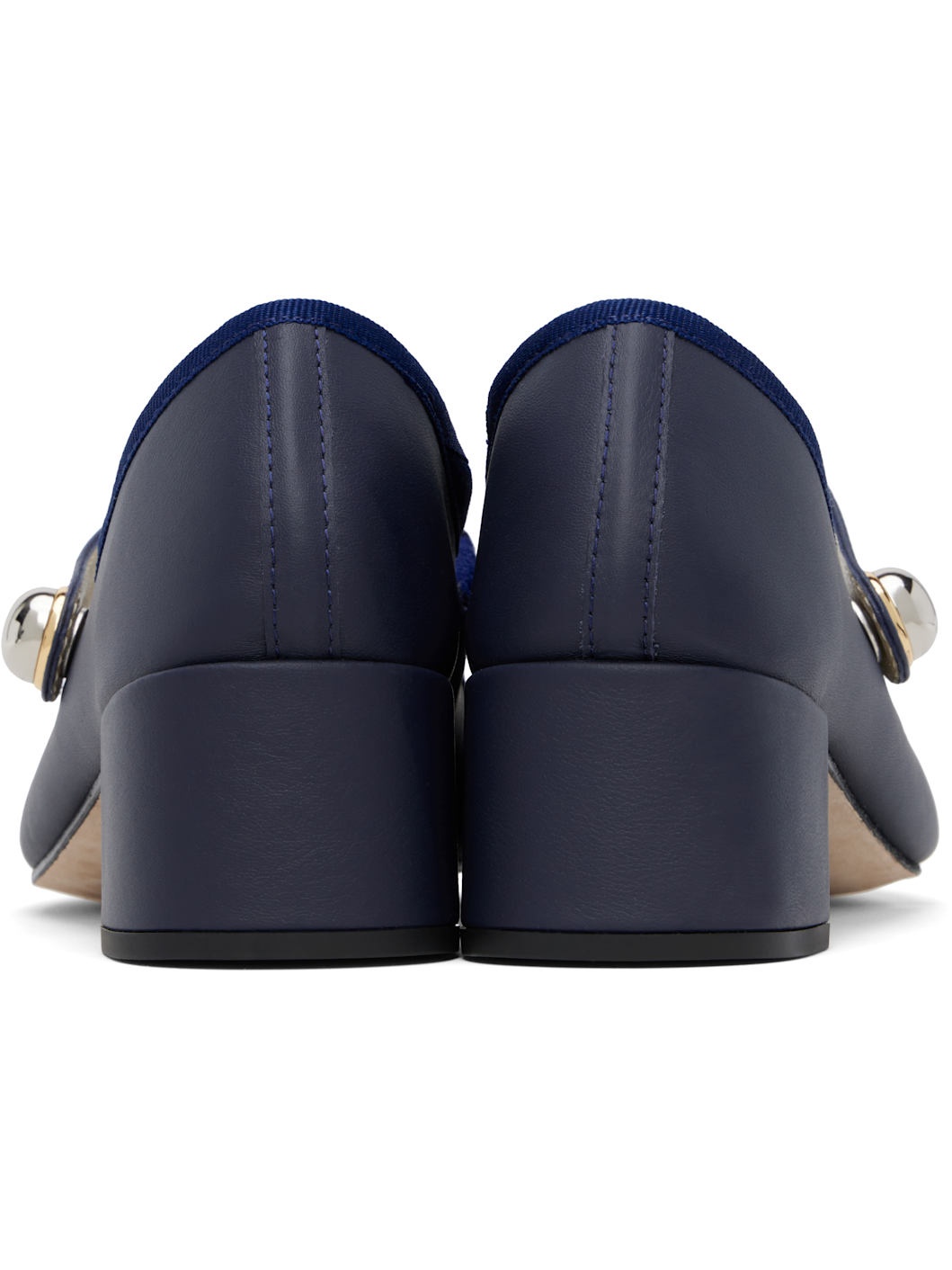Navy Fabienne Mary Jane Heels - 2
