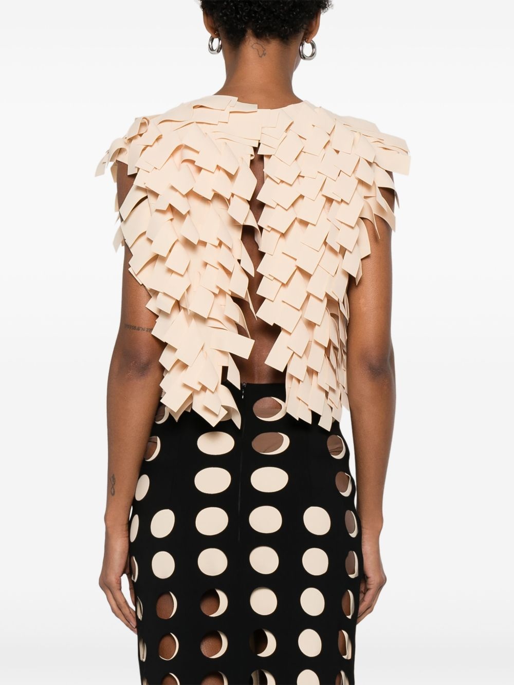 fringed crop top - 4