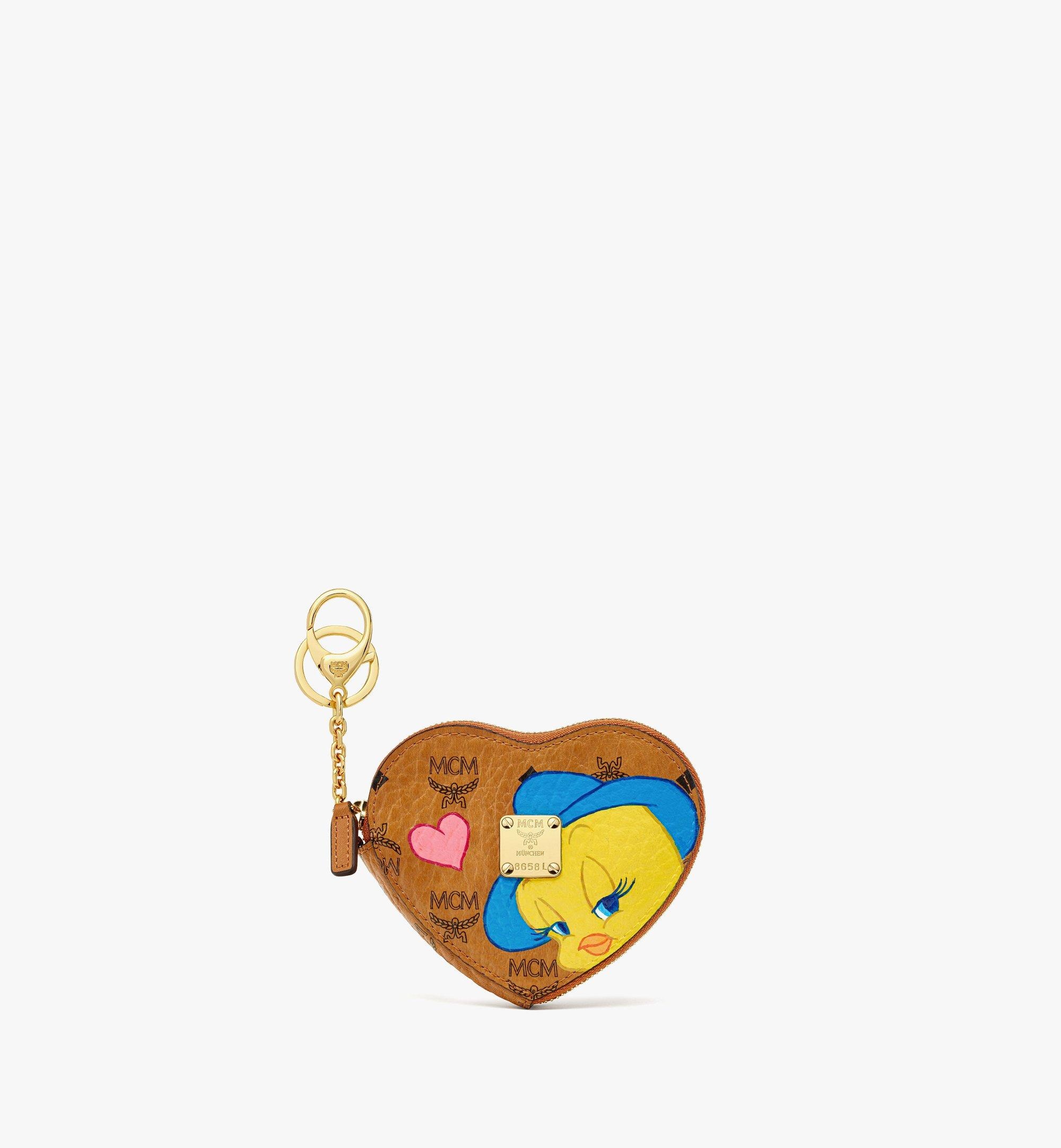 Tweety Valentine’s Day Heart Charm in Visetos - 1