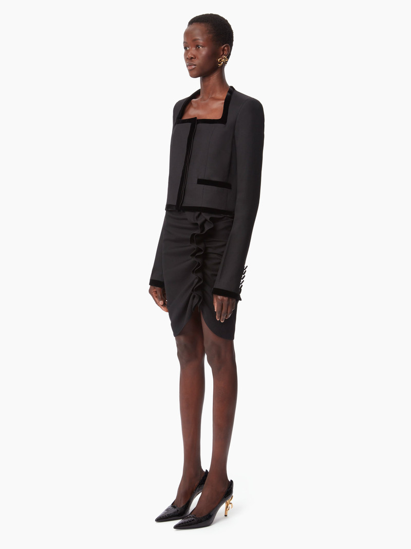 NINA RICCI DRAPED MIDI SKIRT outlook