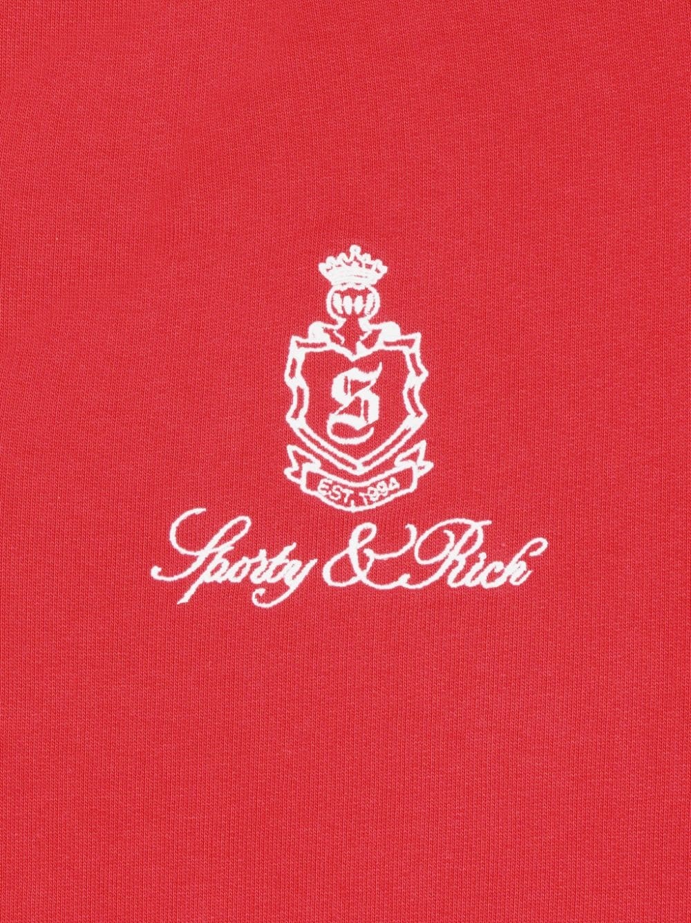 embroidered-logo cotton sweatshirt - 3