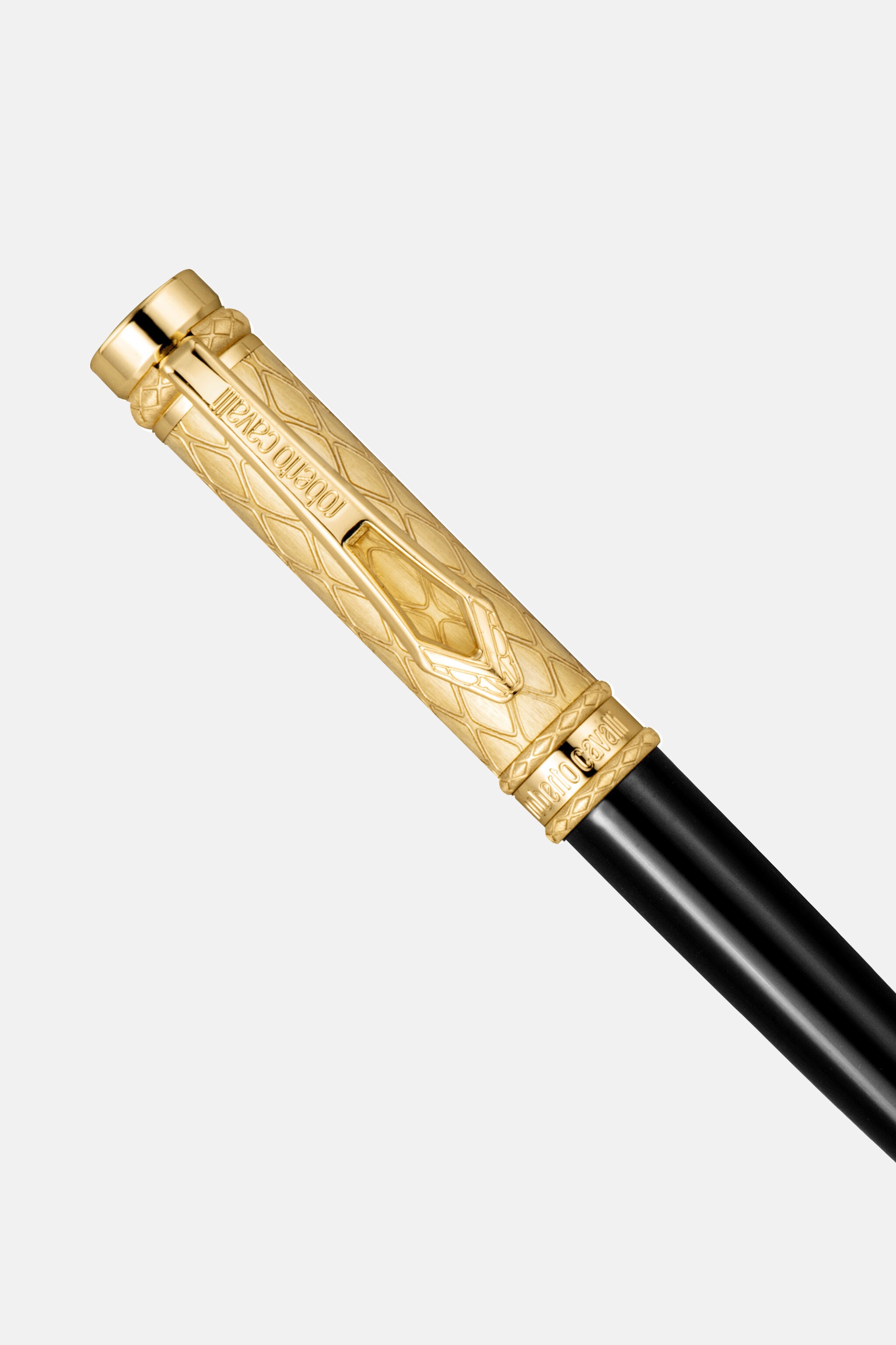 Roberto Cavalli Ballpoint Pen, Gold Color & Black Lacquer - 2