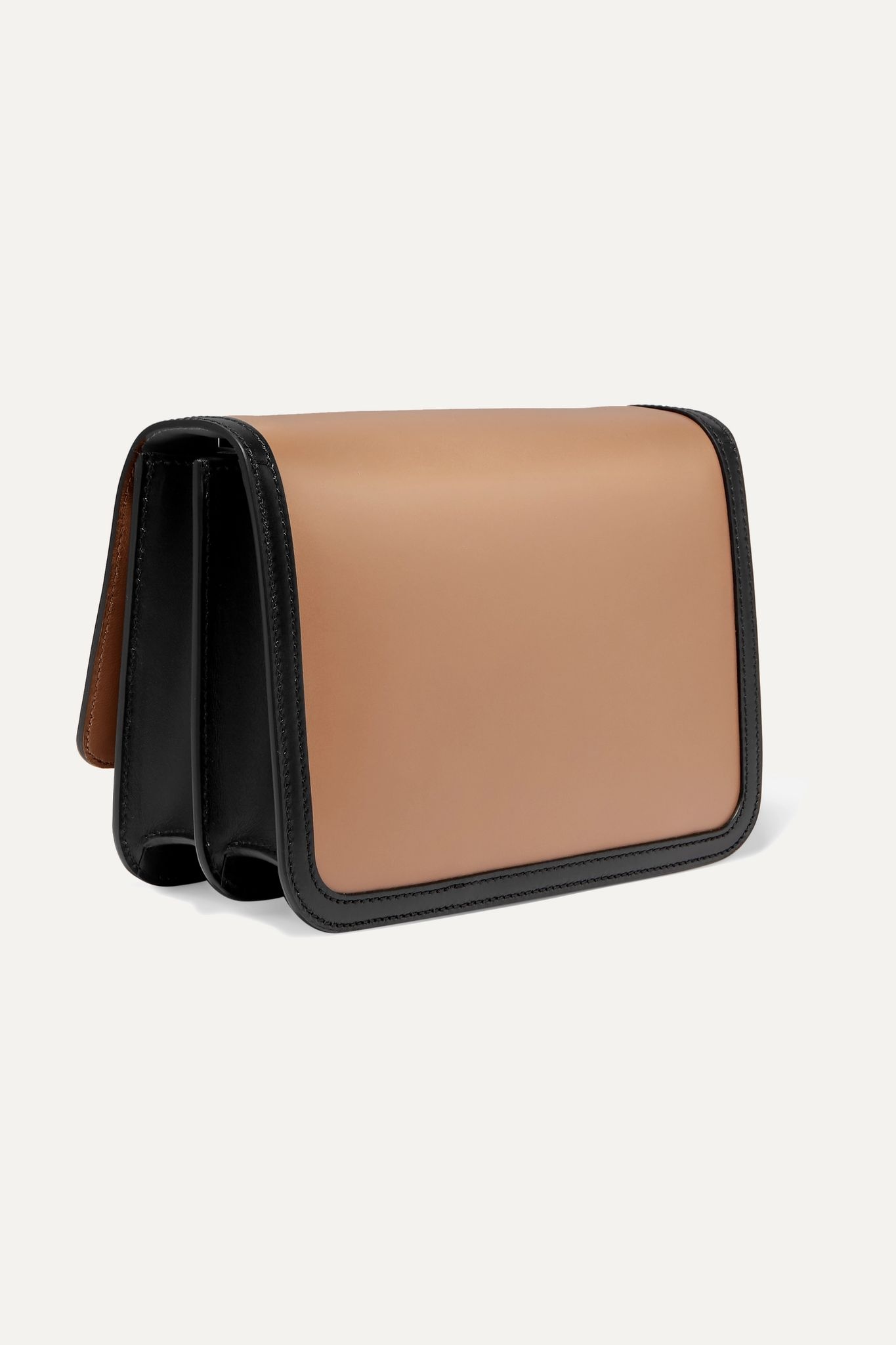 Small two-tone leather shoulder bag - 3