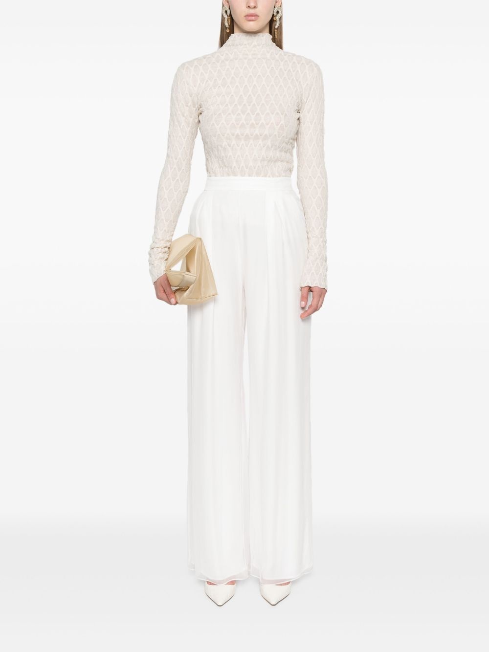Sissil  textured jersey top - 2