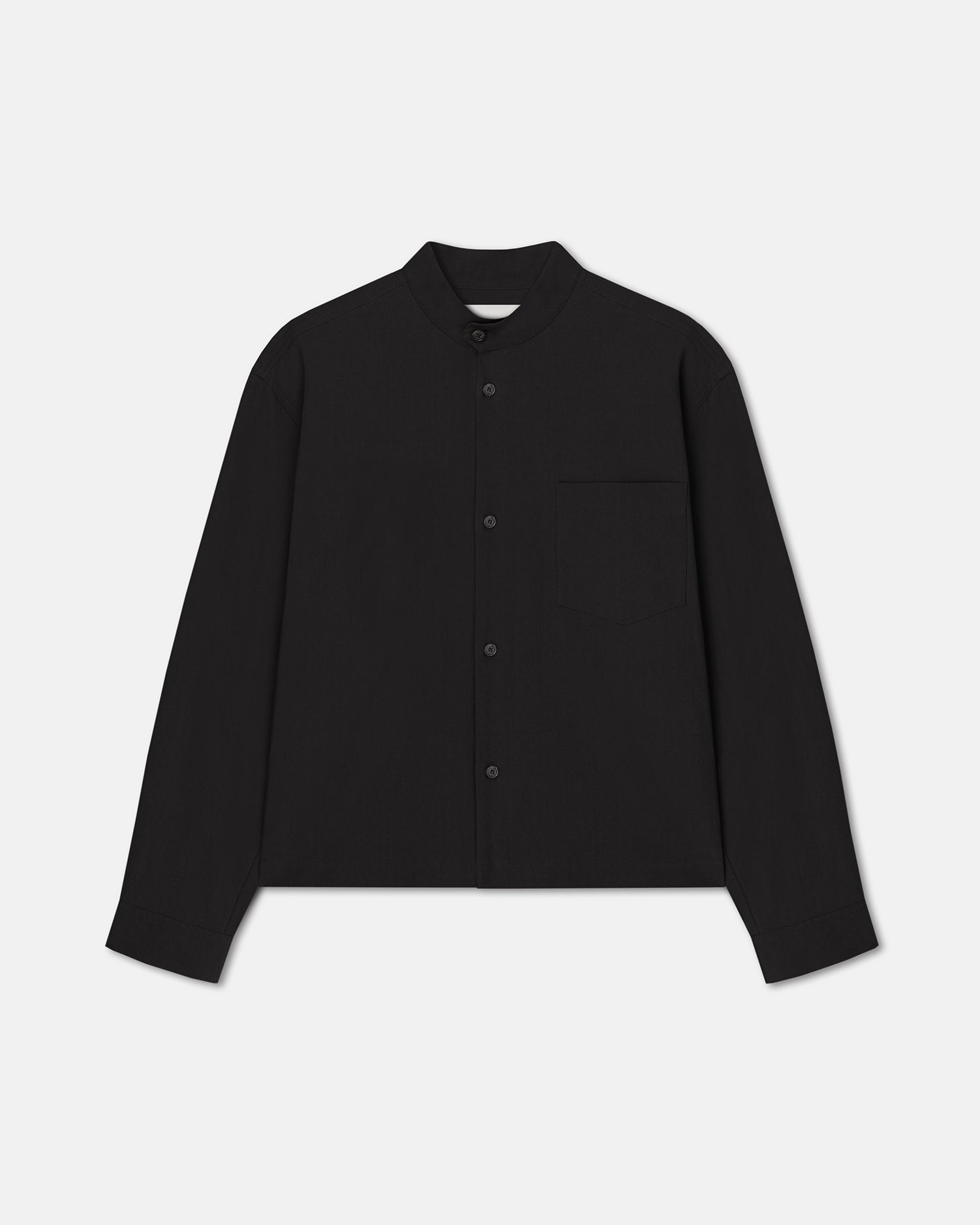 Washed-Canvas Shirt - 1