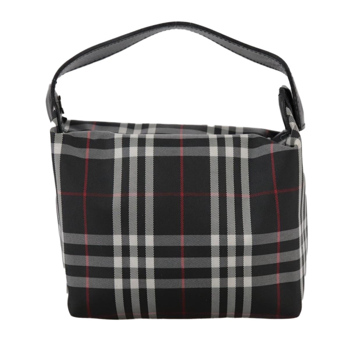 Burberry Nova Check Hand Bag Nylon Black - 2