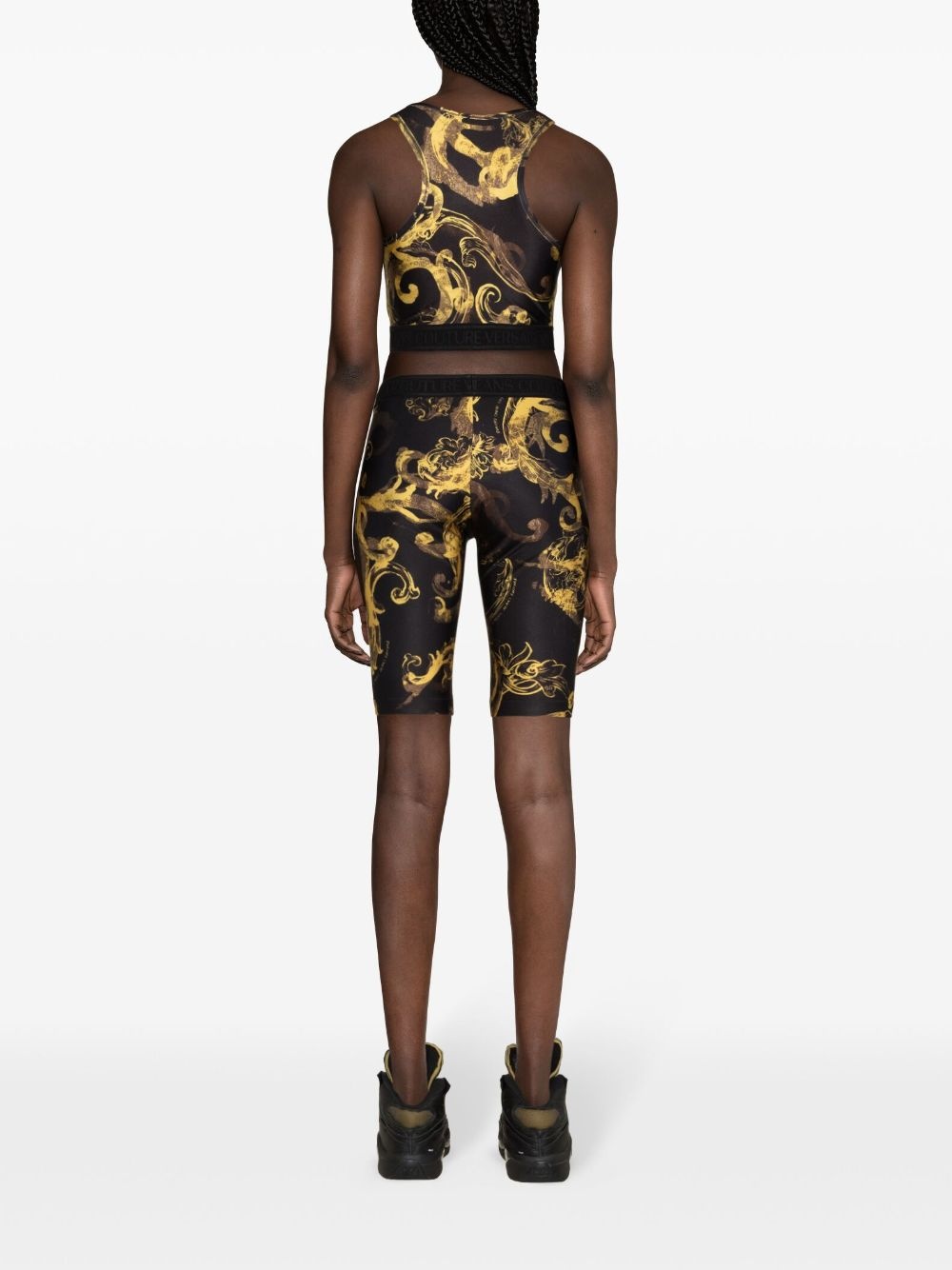 baroque-print tank top - 4