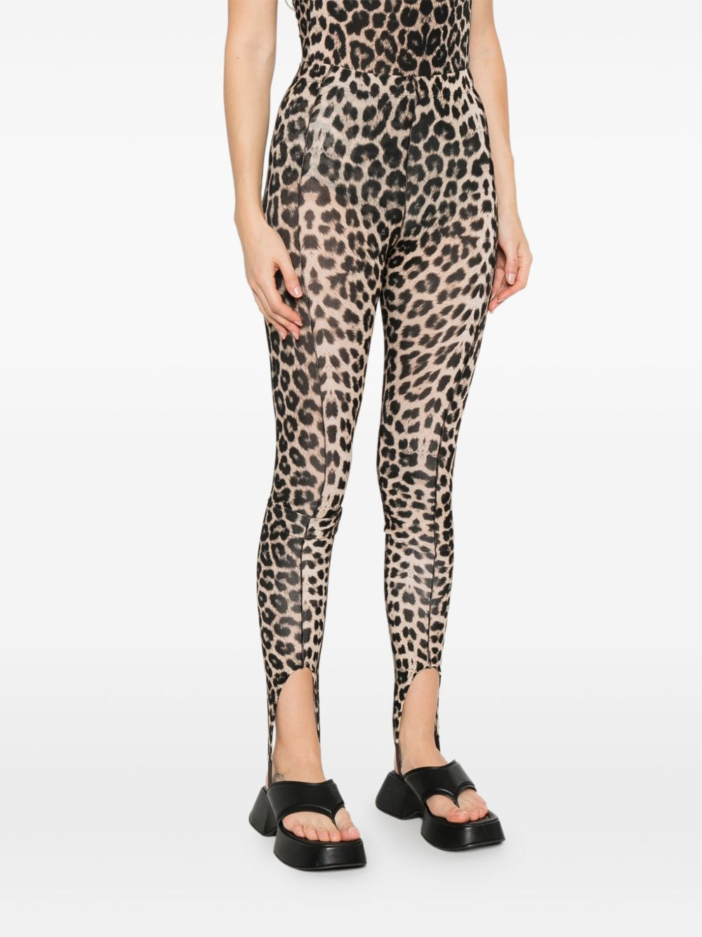 leopard-print leggings - 3