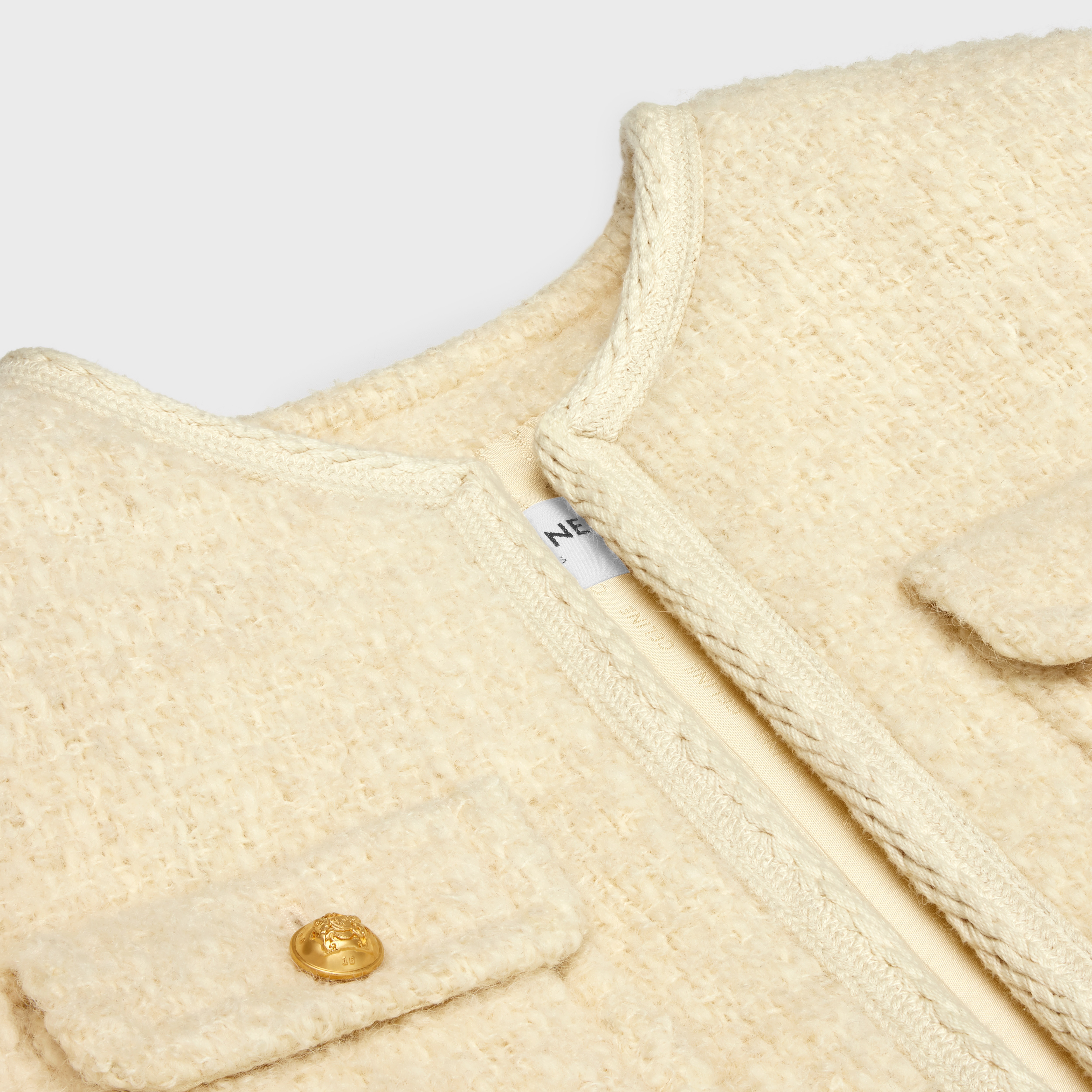 chelsea jacket in light tweed - 3