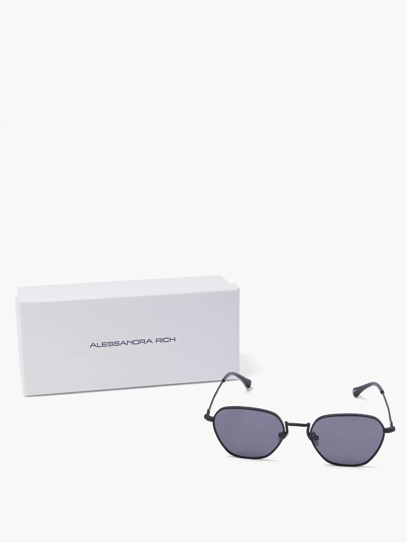 X Alessandra Rich hexagonal metal sunglasses - 5