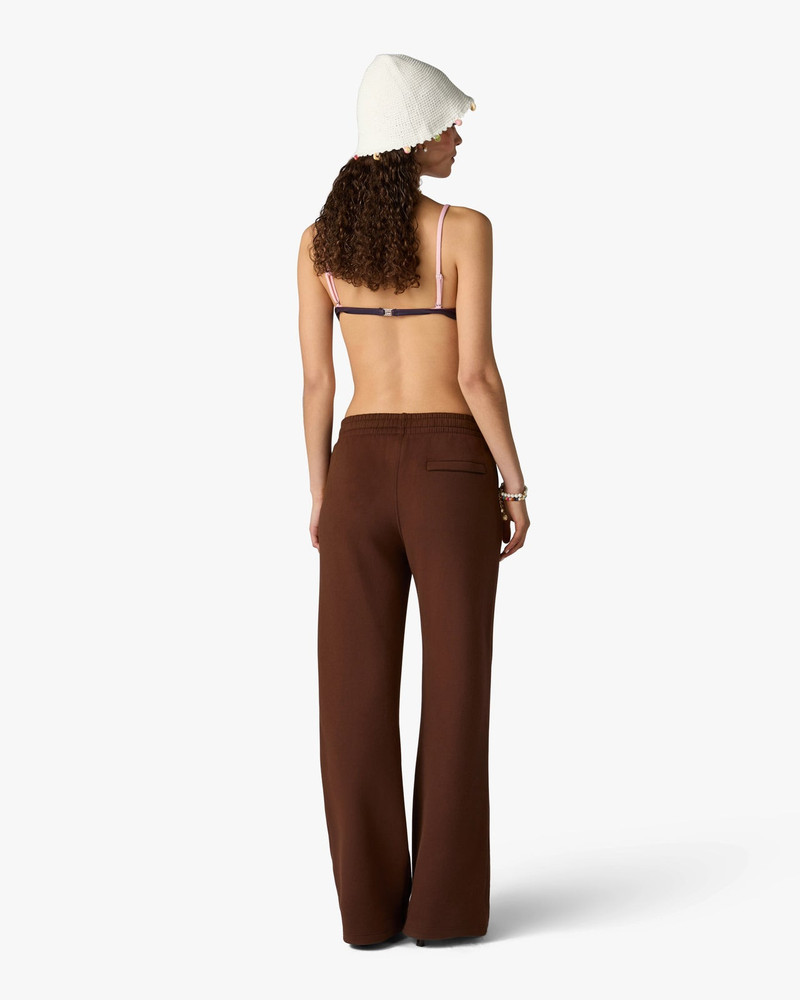 Dark Brown Wide Leg Sweatpants | Casablanca Paris 3