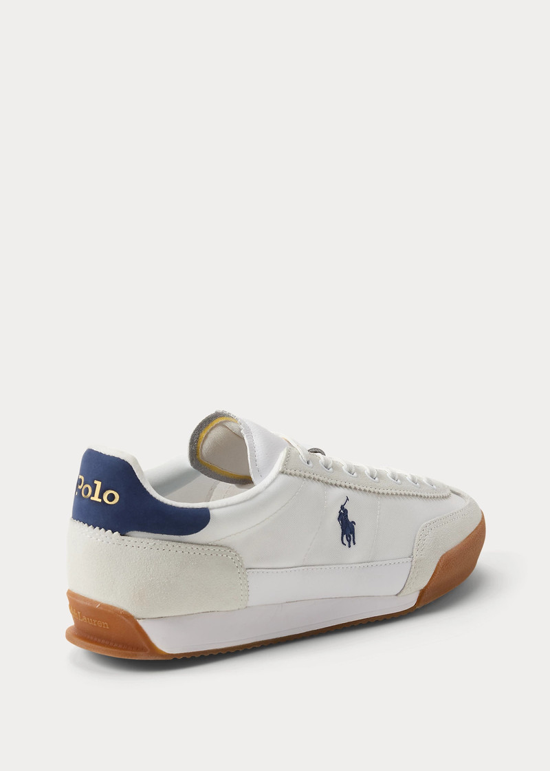 Leather-Suede Low-Top Sneaker 3