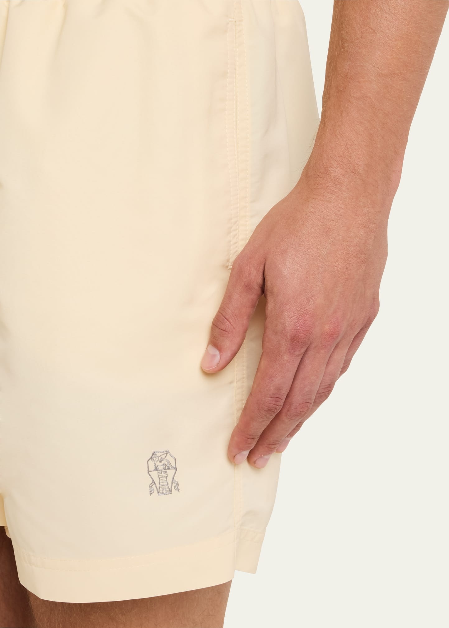 Men's Solid Swim Trunks - 5
