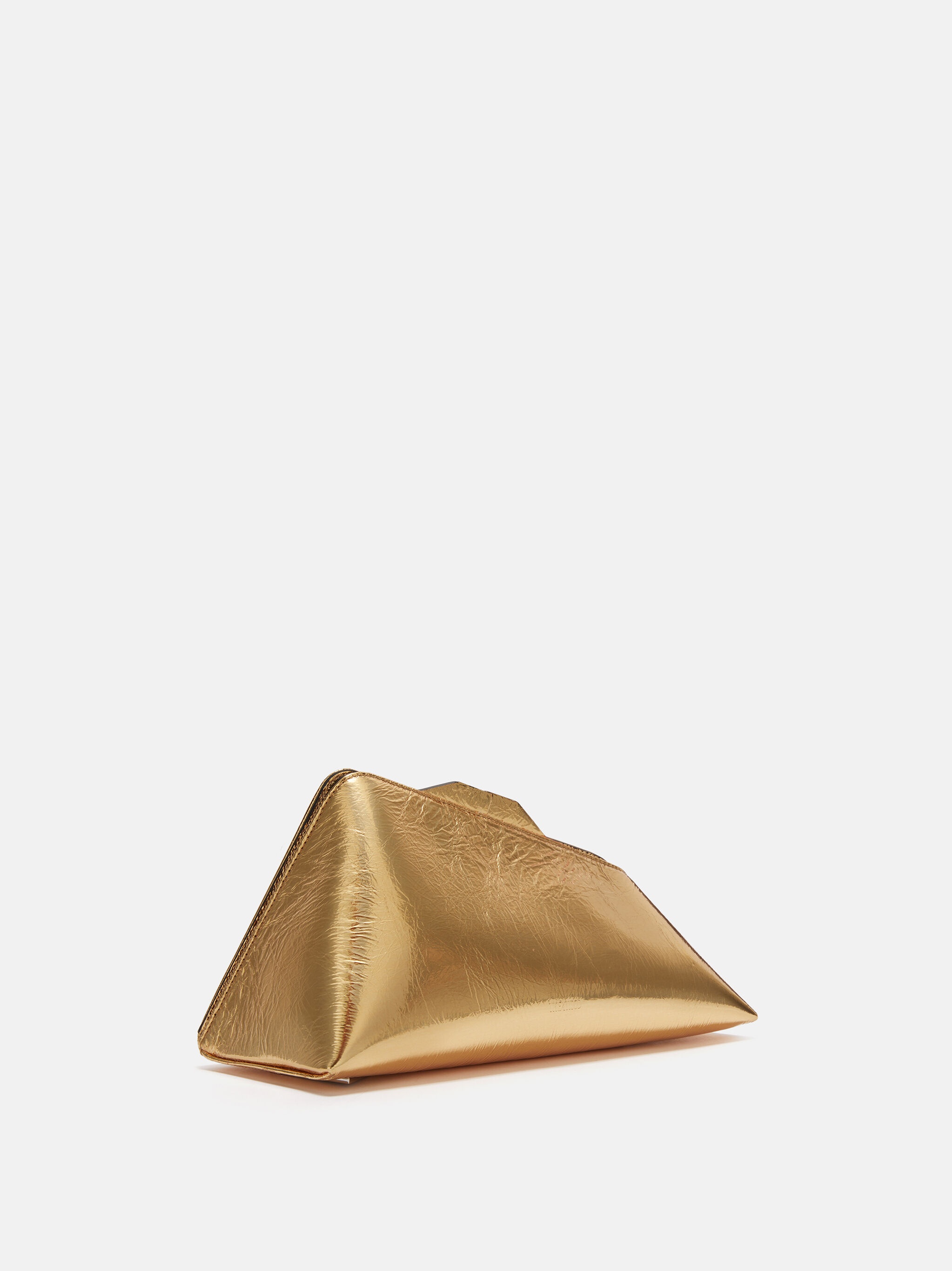 ''8.30PM'' GOLD OVERSIZED CLUTCH - 3