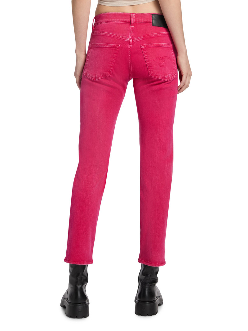 Women's Romeo Straight-Leg Jeans - Fuchsia Stretch 5
