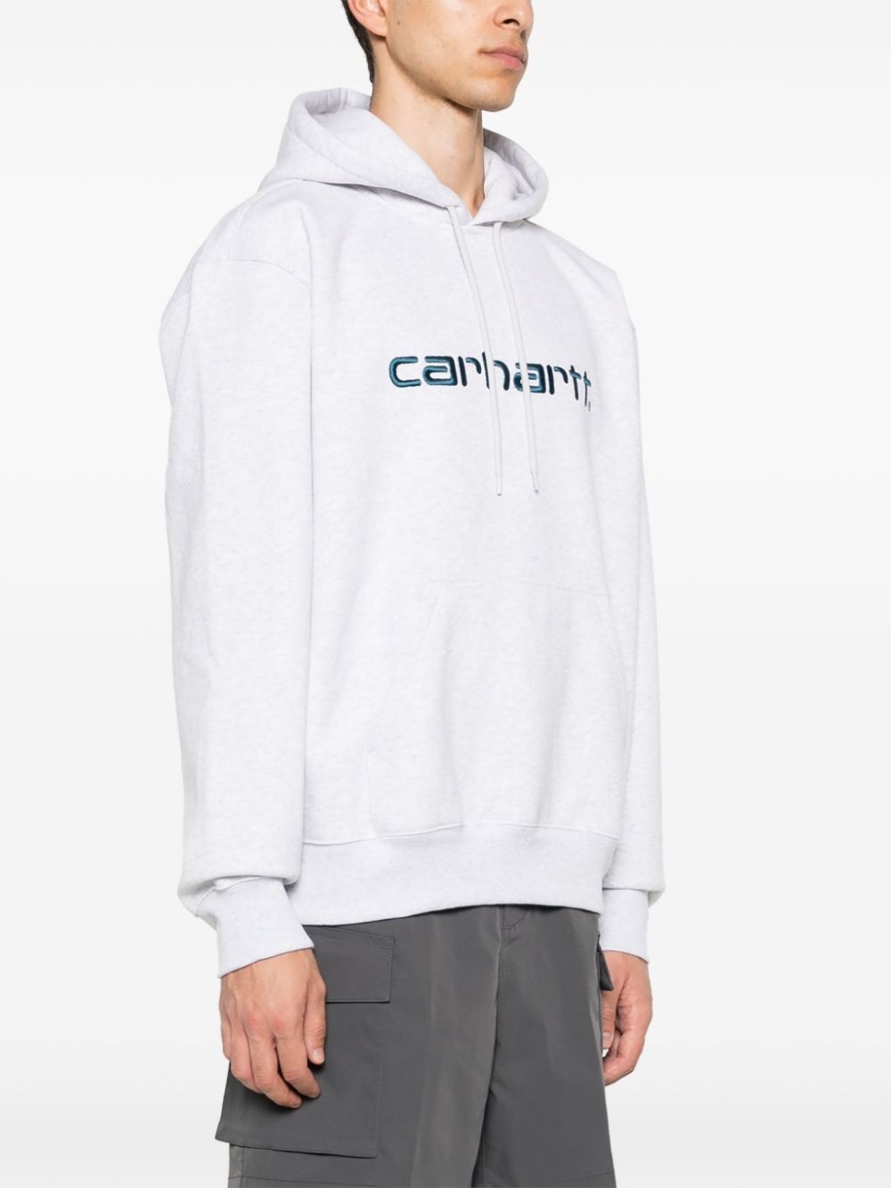 logo-embroidered hoodie - 6