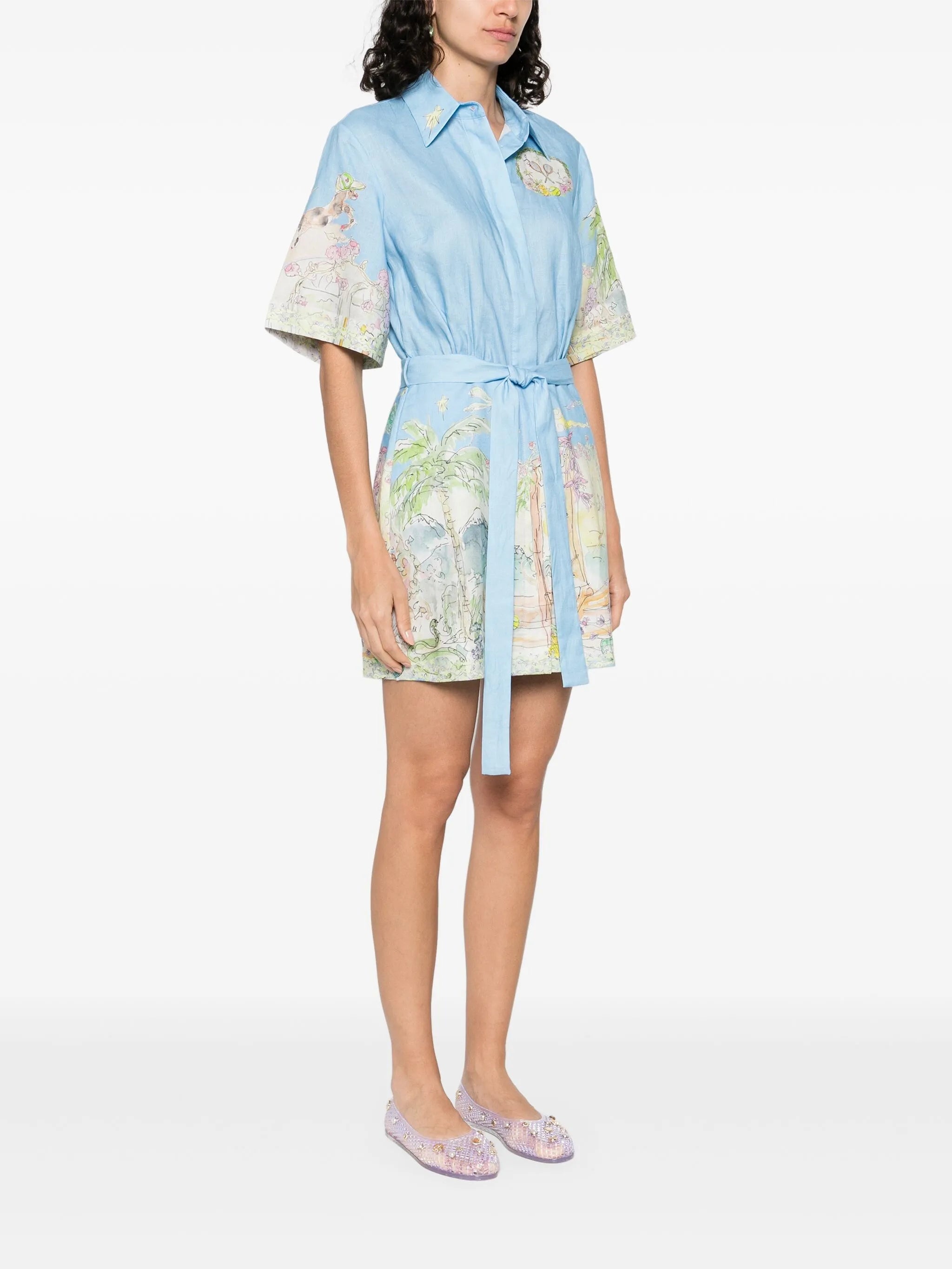 Graphic-print Mini Dress - 4