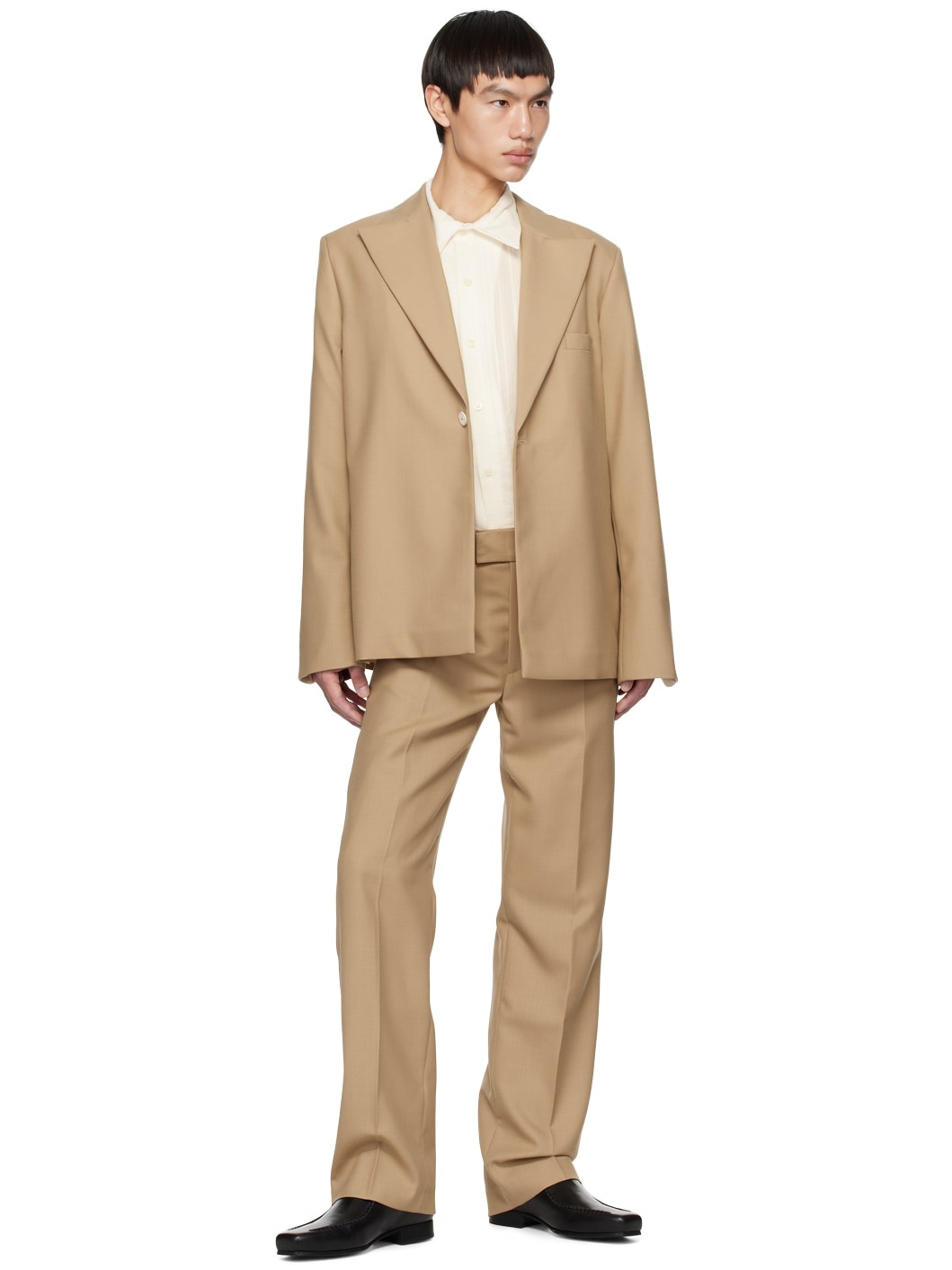 Tan Power Blazer - 4