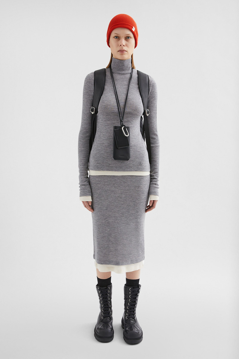 Jil Sander Lightweight Wool Layered Skirt outlook