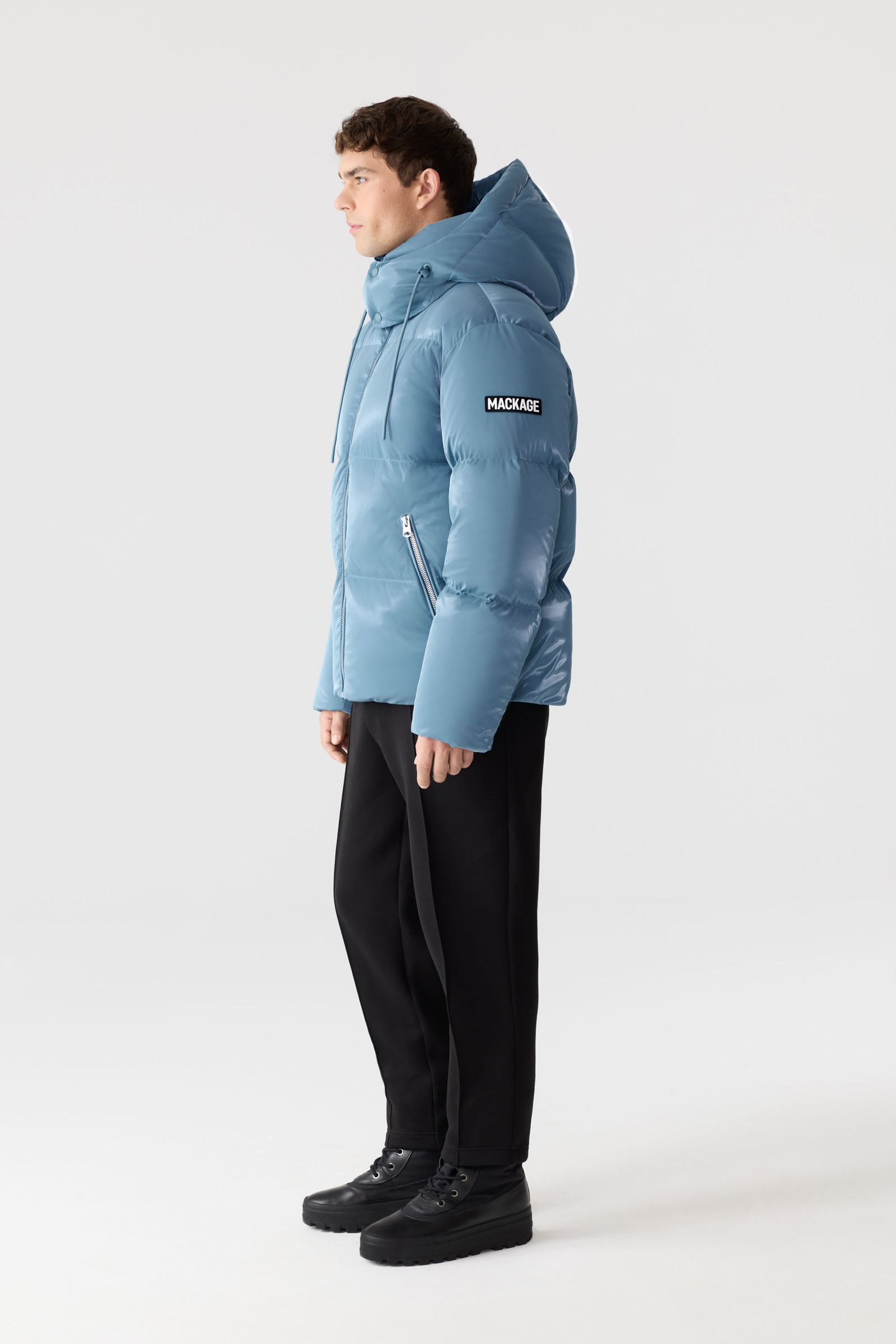 KENT-GLO High-Gloss Hooded Down Jacket - 3
