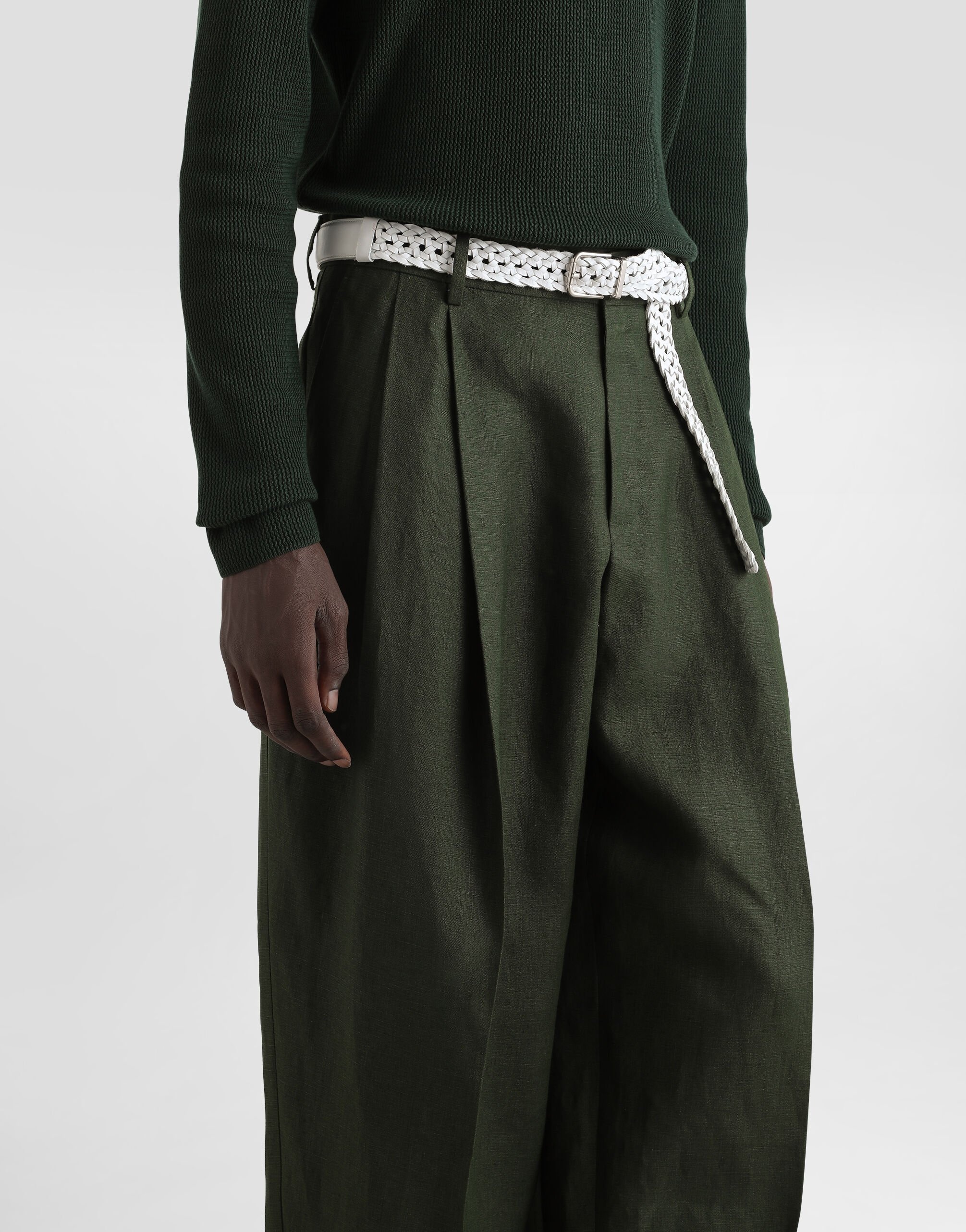 Linen fabric pants - 4