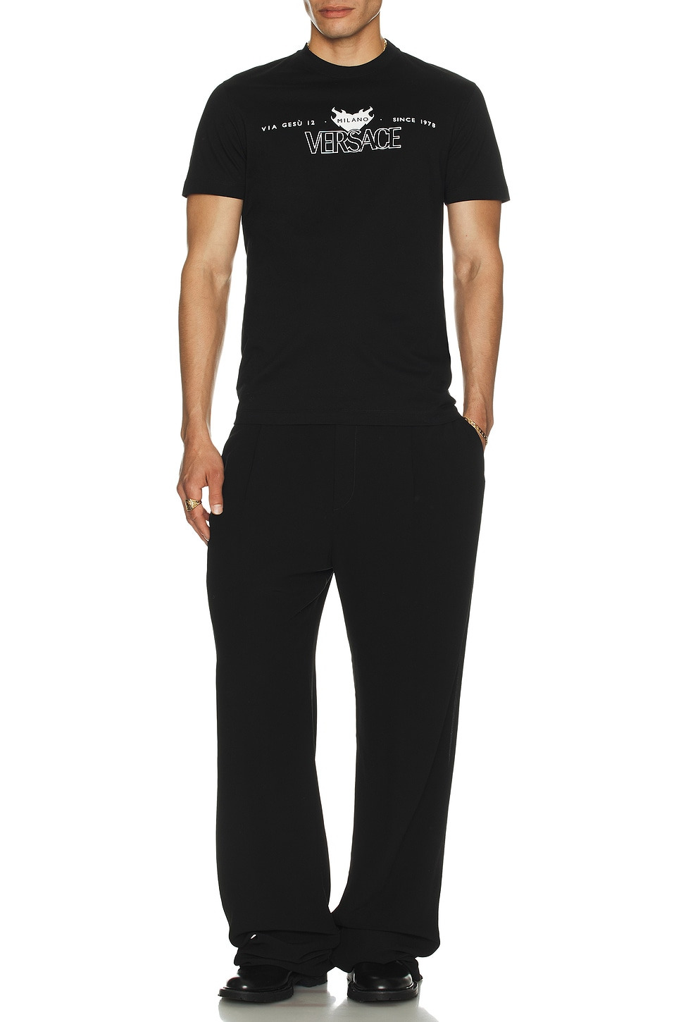 Versace Logo Print T-Shirt - 4