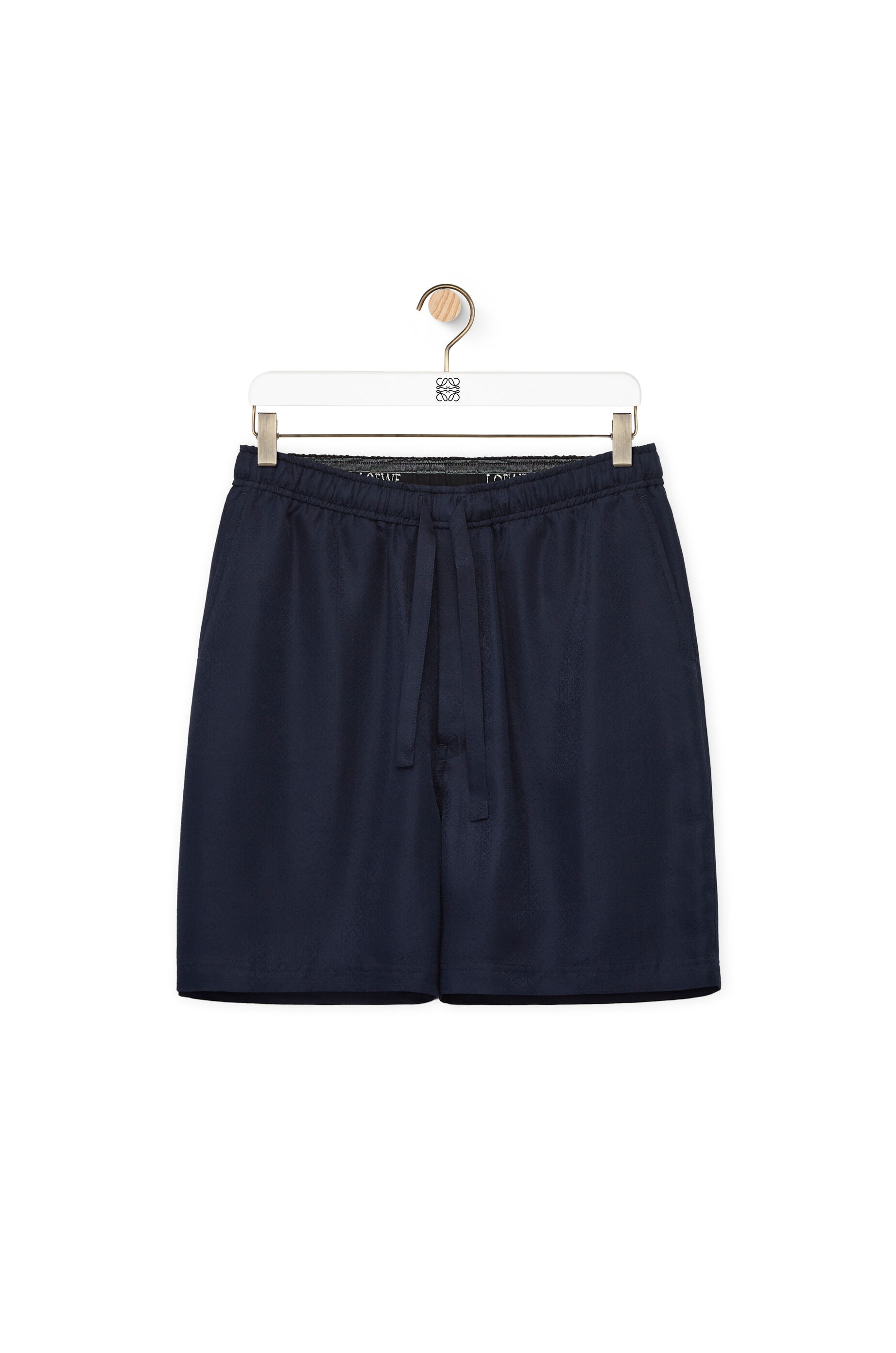 Anagram jacquard shorts in silk - 1