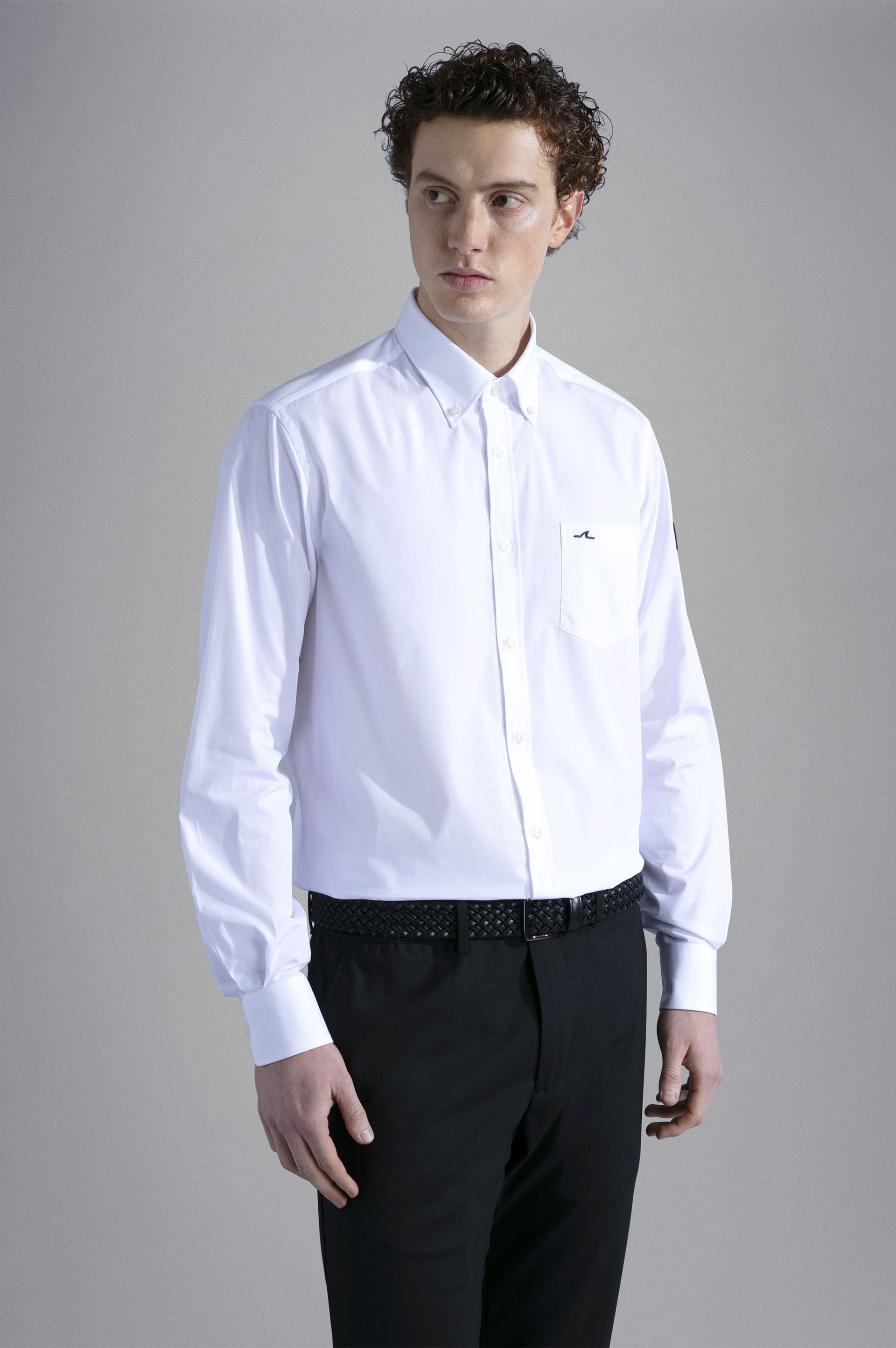 COTTON POPLIN SHIRT WITH SHARK APPLICATION - 2