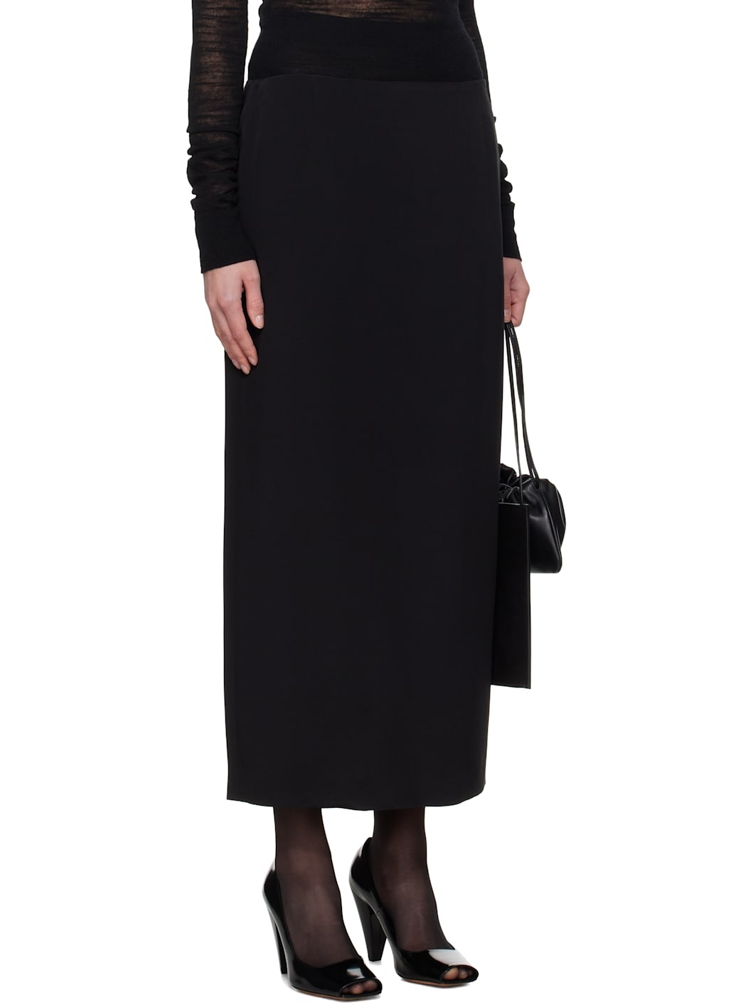 Black Alvida Midi Skirt - 2